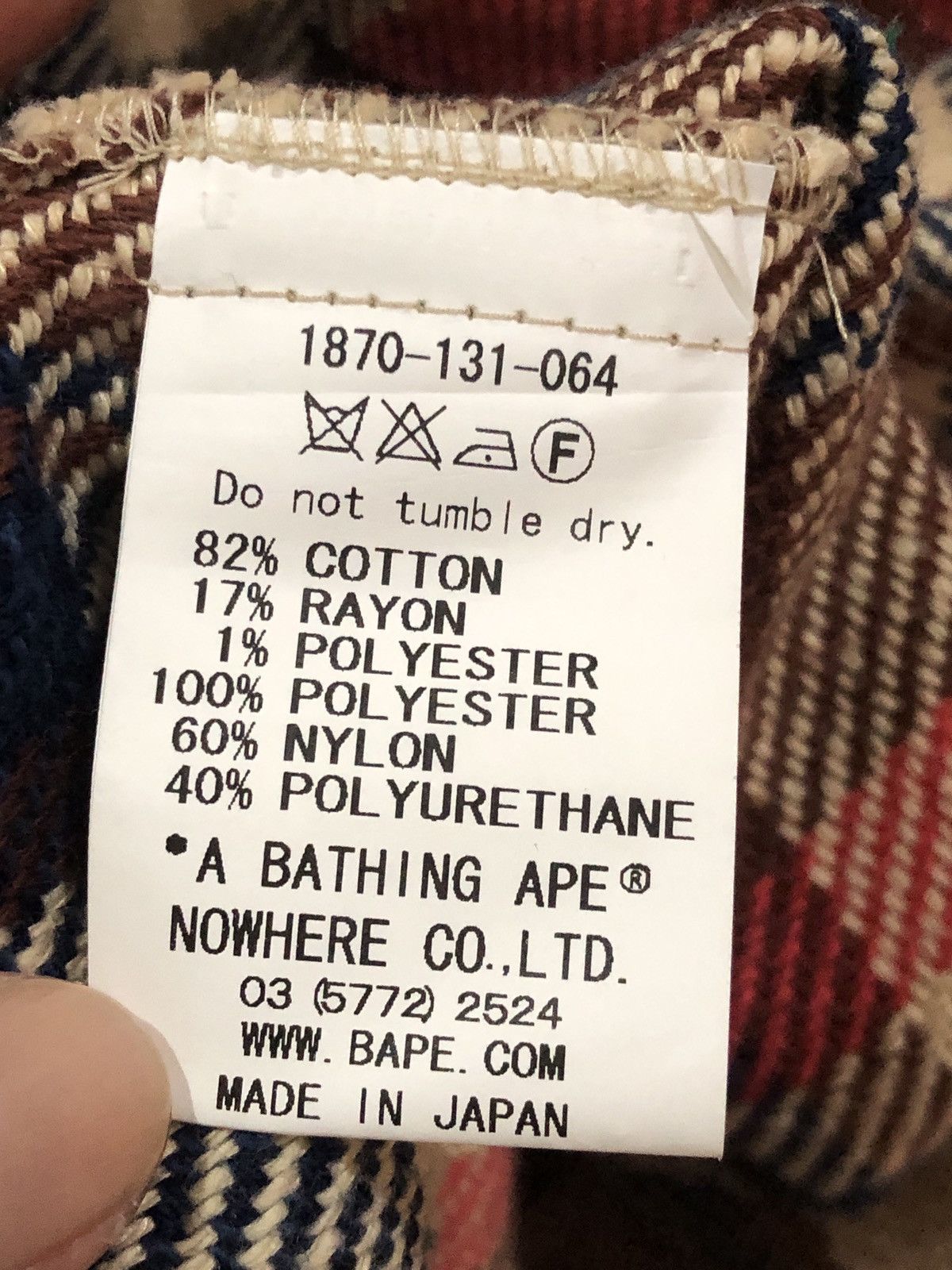 Bape 2011 BAPE Burberry Plaid Ape Head Elbow Patch Flannel Size US S / EU 44-46 / 1 - 12 Thumbnail