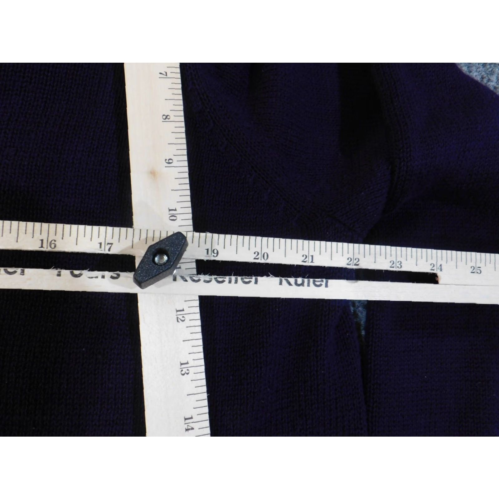Jones New York Jones New York Sweater 1X Womens Purple Cotton Knit Pullover V-Neck Long Sleeve Stretch Logo Classic Size XL / US 12-14 / IT 48-50 - 7 Thumbnail