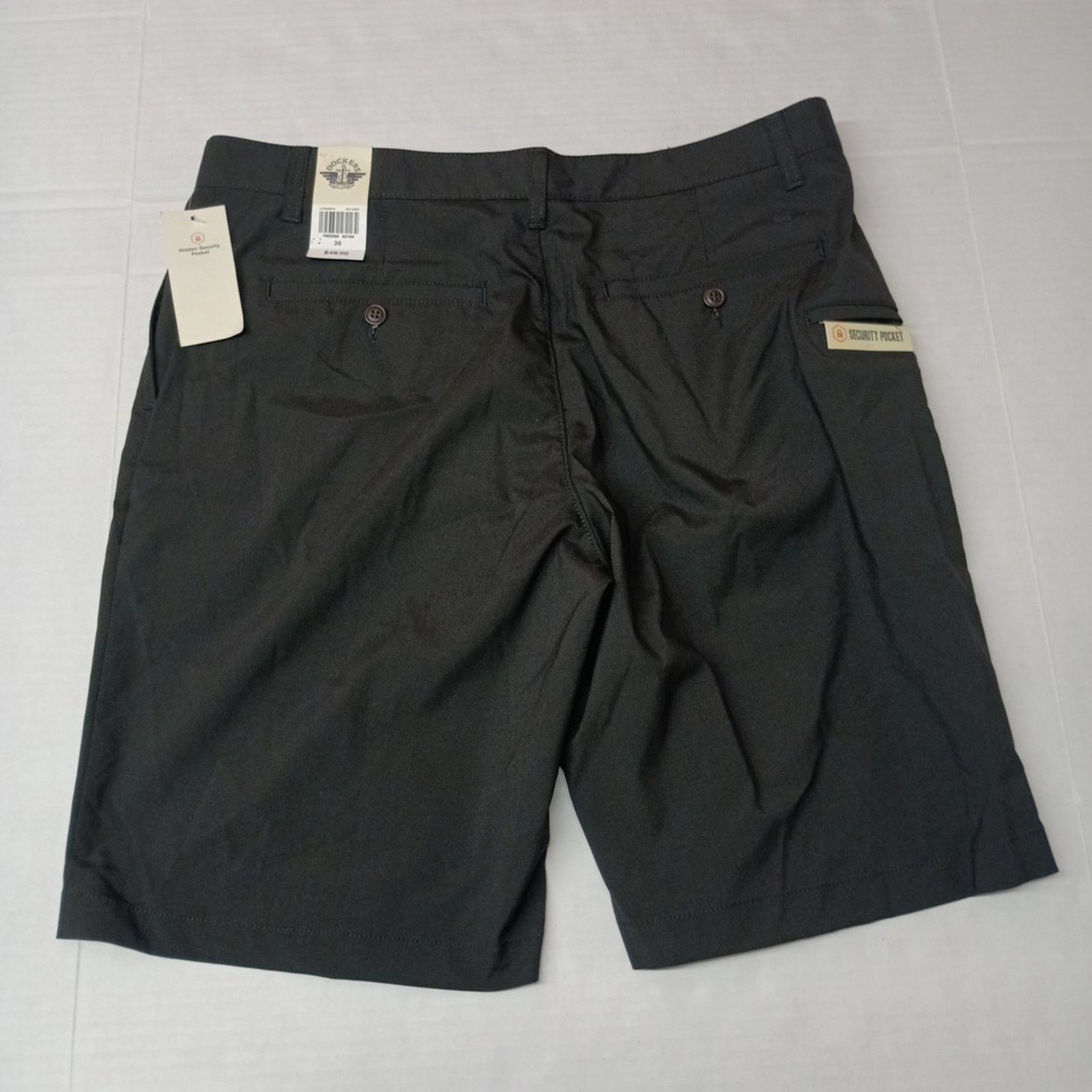 Dockers Dockers Perfect Shorts Men's 36 Black 10" Inseam Chino Size US 36 / EU 52 - 6 Thumbnail
