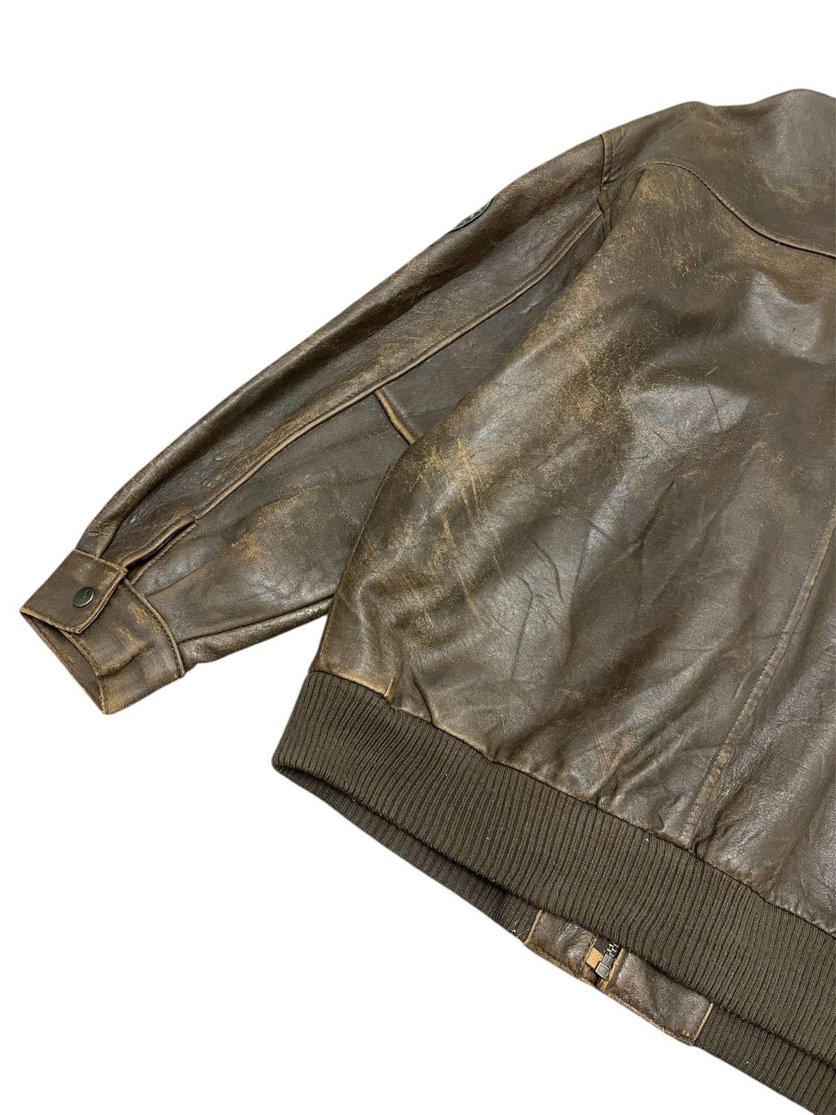 Leather Vintage Neo Blood Patches Leather Flight Jacket Size US M / EU 48-50 / 2 - 7 Thumbnail
