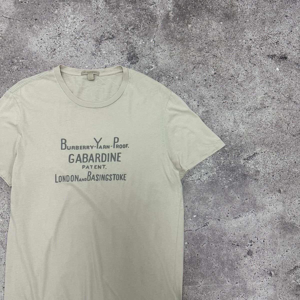 Burberry Vintage 00s Burberry Brit Yarn Proof Gabardine tee y2k og Size US M / EU 48-50 / 2 - 2 Thumbnail
