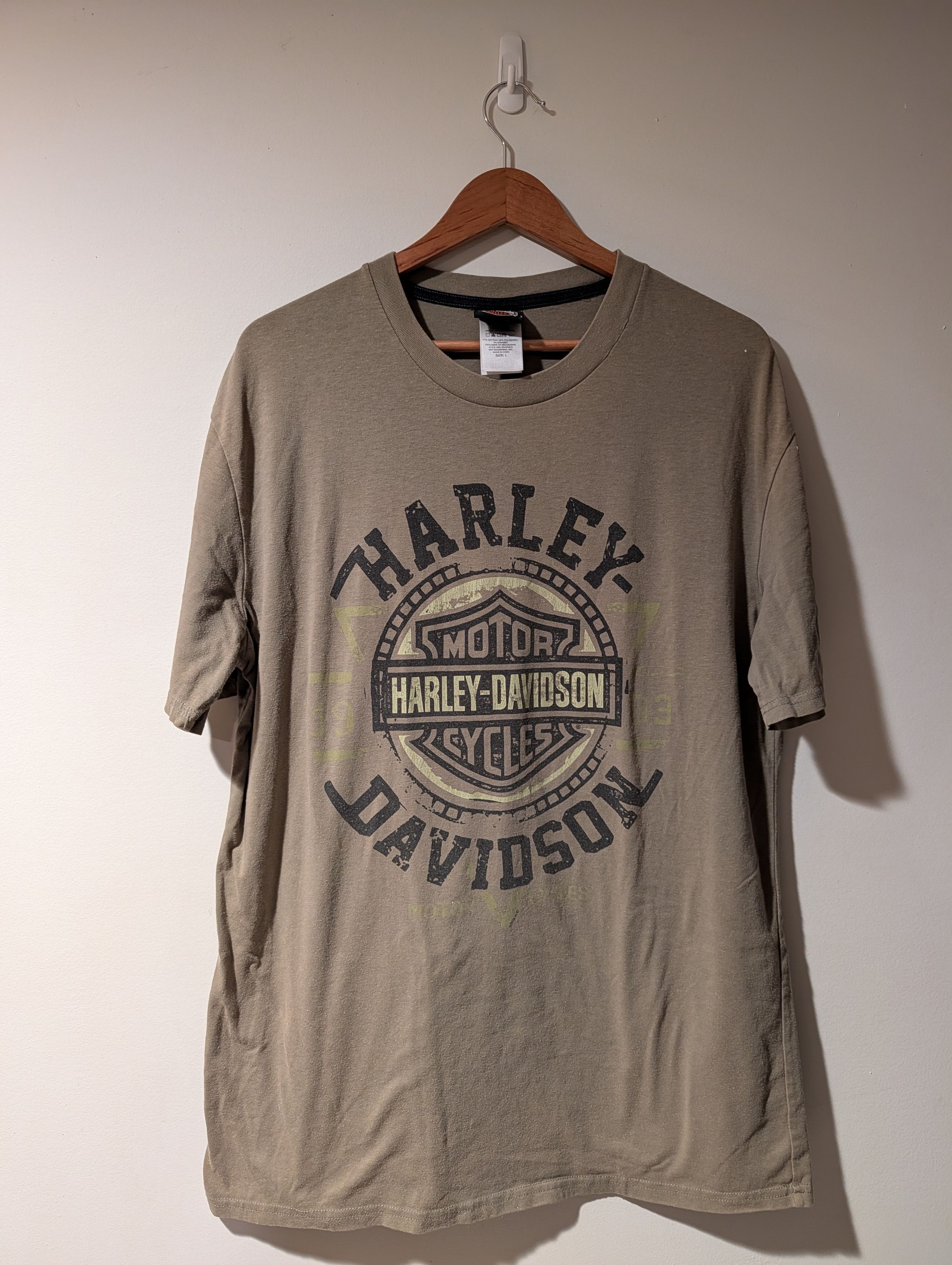 Harley Davidson Harley-Davidson Virginia Beach Southside Green T-Shirt Size US L / EU 52-54 / 3 - 1 Thumbnail