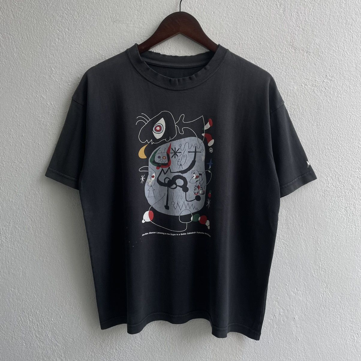 Art Comes First Vintage Thrashed Joan Miro Successio Artwork Size US M / EU 48-50 / 2 - 2 Thumbnail