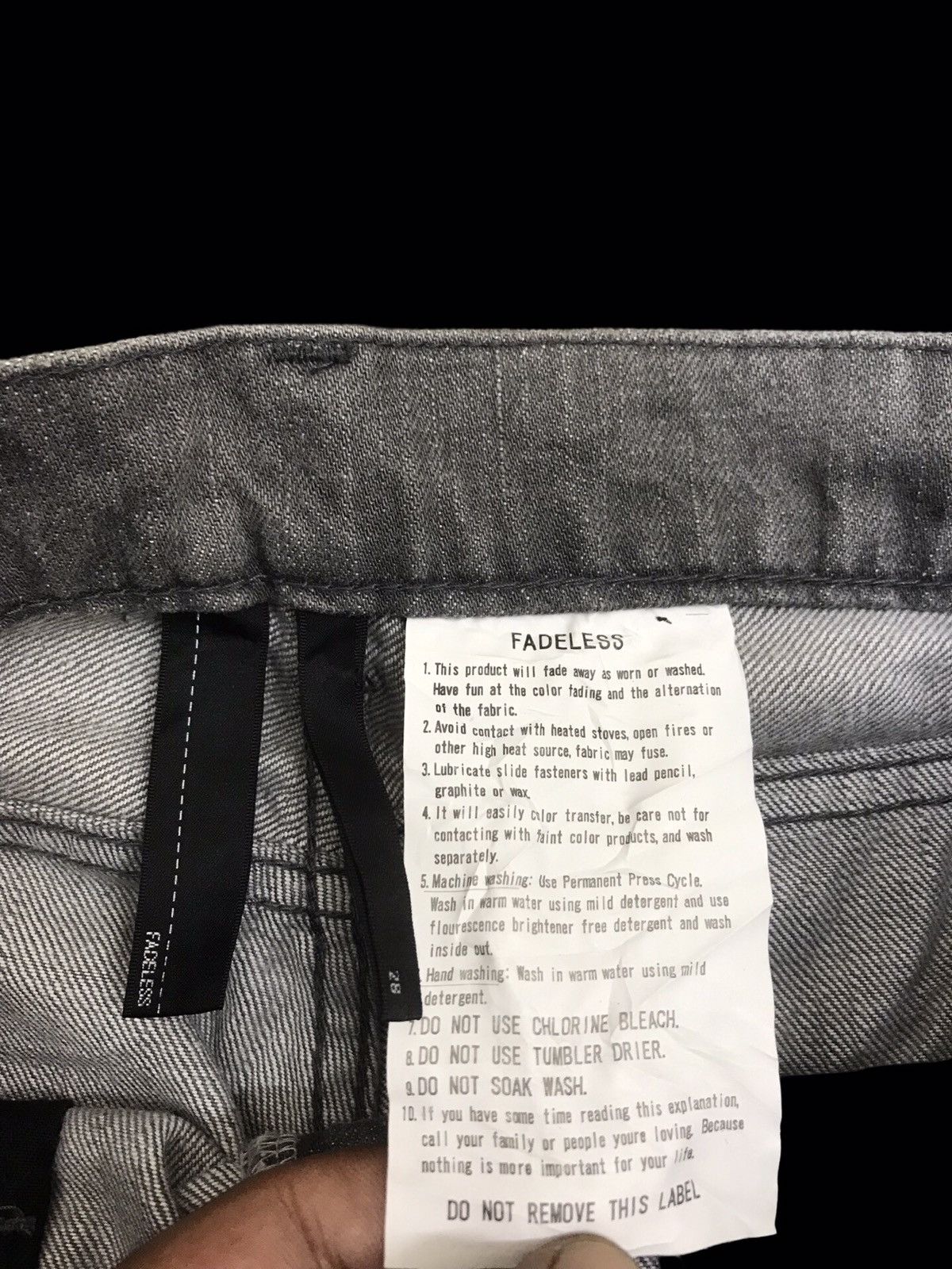 Fadeless 💥ARCHIVAL💥FADELESS JAPANESE DESIGNER DISTRESSED DENIM F160 Size US 28 / EU 44 - 10 Thumbnail