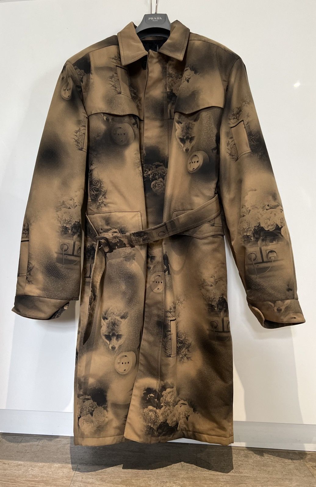 Prada × Raf Simons Prada FW22 Mens Cinematic “Special Edition” printed Parka Size US M / EU 48-50 / 2 - 1 Thumbnail