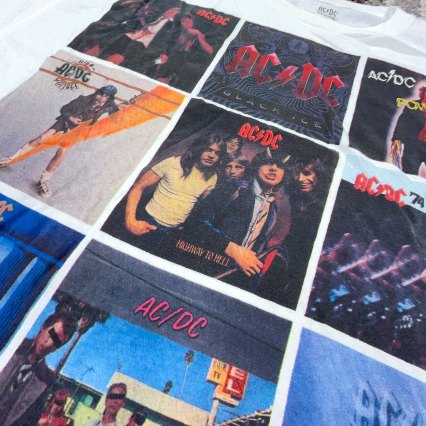 Vintage AC/DC Shirt Men XL White Tee Band Concert Rock Retro Album Covers Adult Size US XL / EU 56 / 4 - 3 Thumbnail