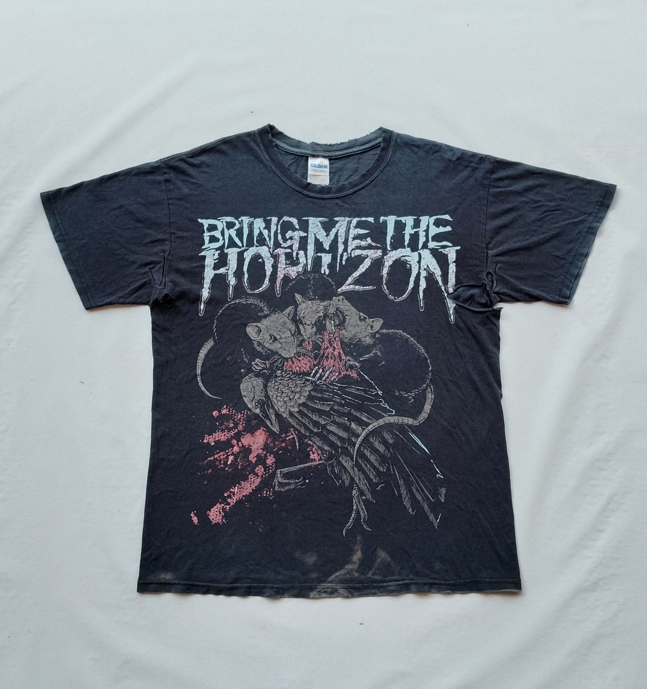 Band Tees × Vintage BRING ME THE HORIZON RATS WAR Vintage Tee Size US M / EU 48-50 / 2 - 1 Thumbnail