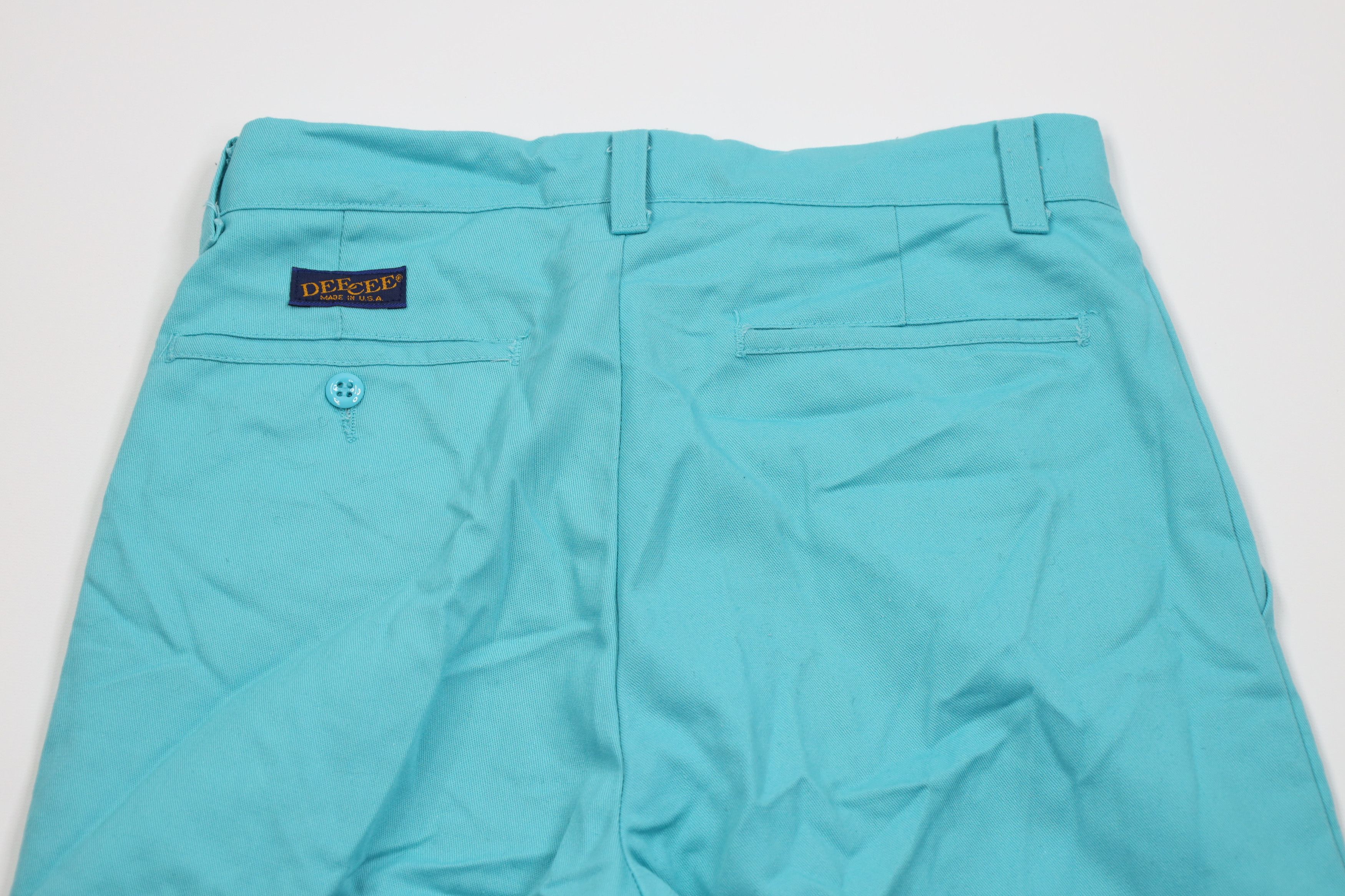 Vintage Vintage 70s Streetwear Flared Wide Leg Chino Pants Blue USA Size 27" / US 4 / IT 40 - 11 Thumbnail