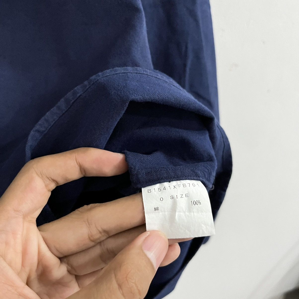 Issey Miyake Issey Miyake - Frapbois Navy Unique Button Up Size US S / EU 44-46 / 1 - 7 Thumbnail