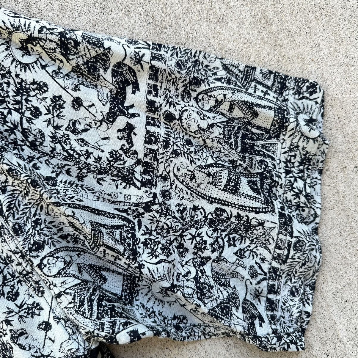 Vintage Vintage Goouch Shirt 100% Rayon All Over Pri T Tribal Hindu Size US S / EU 44-46 / 1 - 7 Thumbnail