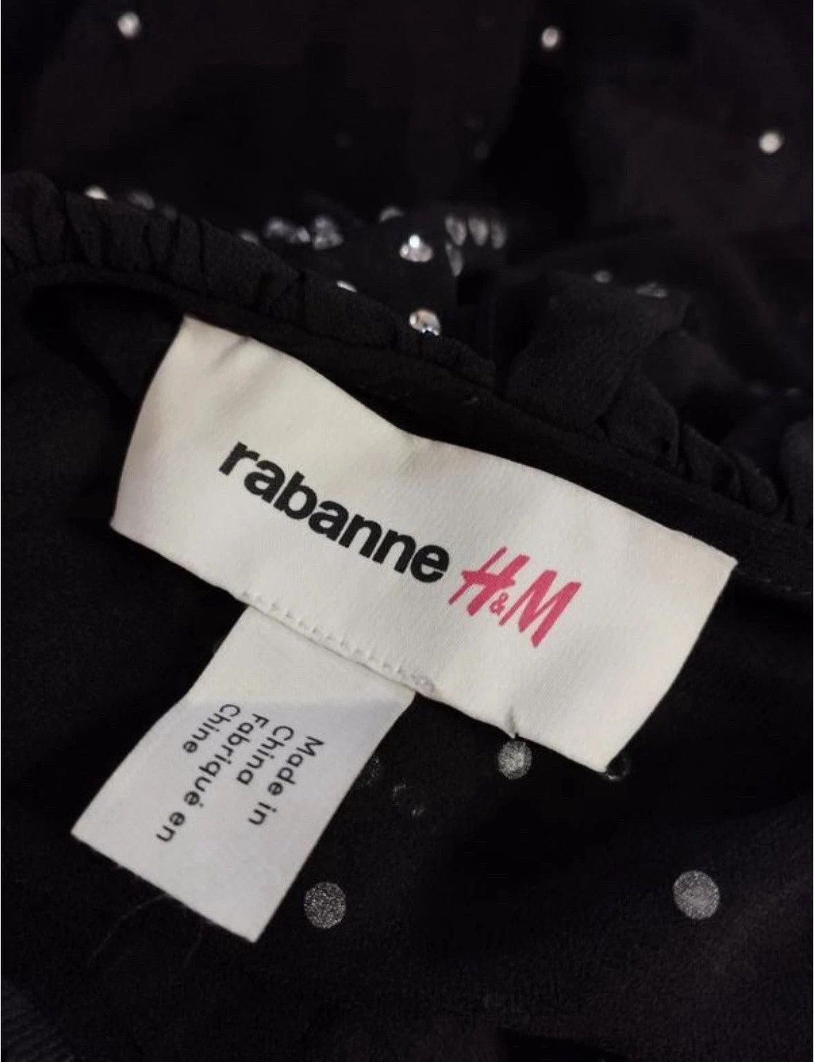 H&M × Paco Rabanne Paco Rabanne x H&M Crystal Black Long Dress Size M EUR42 Size M / US 6-8 / IT 42-44 - 12 Thumbnail