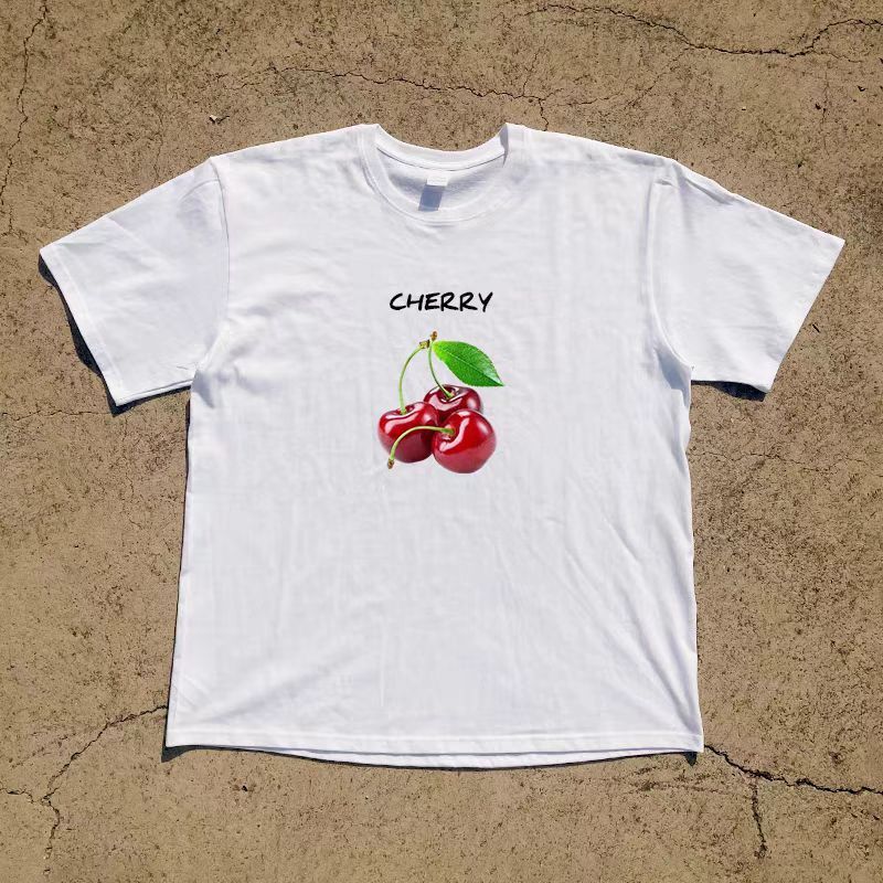 Japanese Brand × Vintage Cherry print street retro cotton t-shirt Size US M / EU 48-50 / 2 - 1 Thumbnail