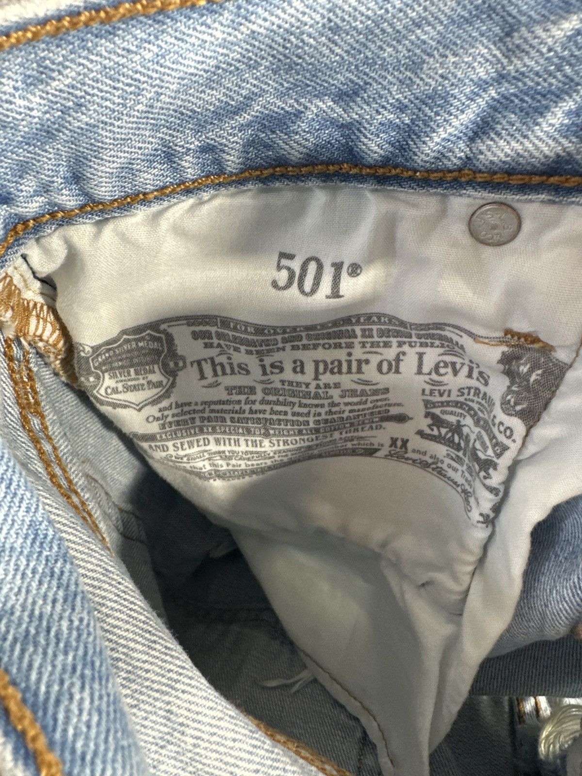 Levi's Levi’s 501 Original High-Rise Denim Shorts Size 25" / US 0 / IT 36 - 6 Thumbnail