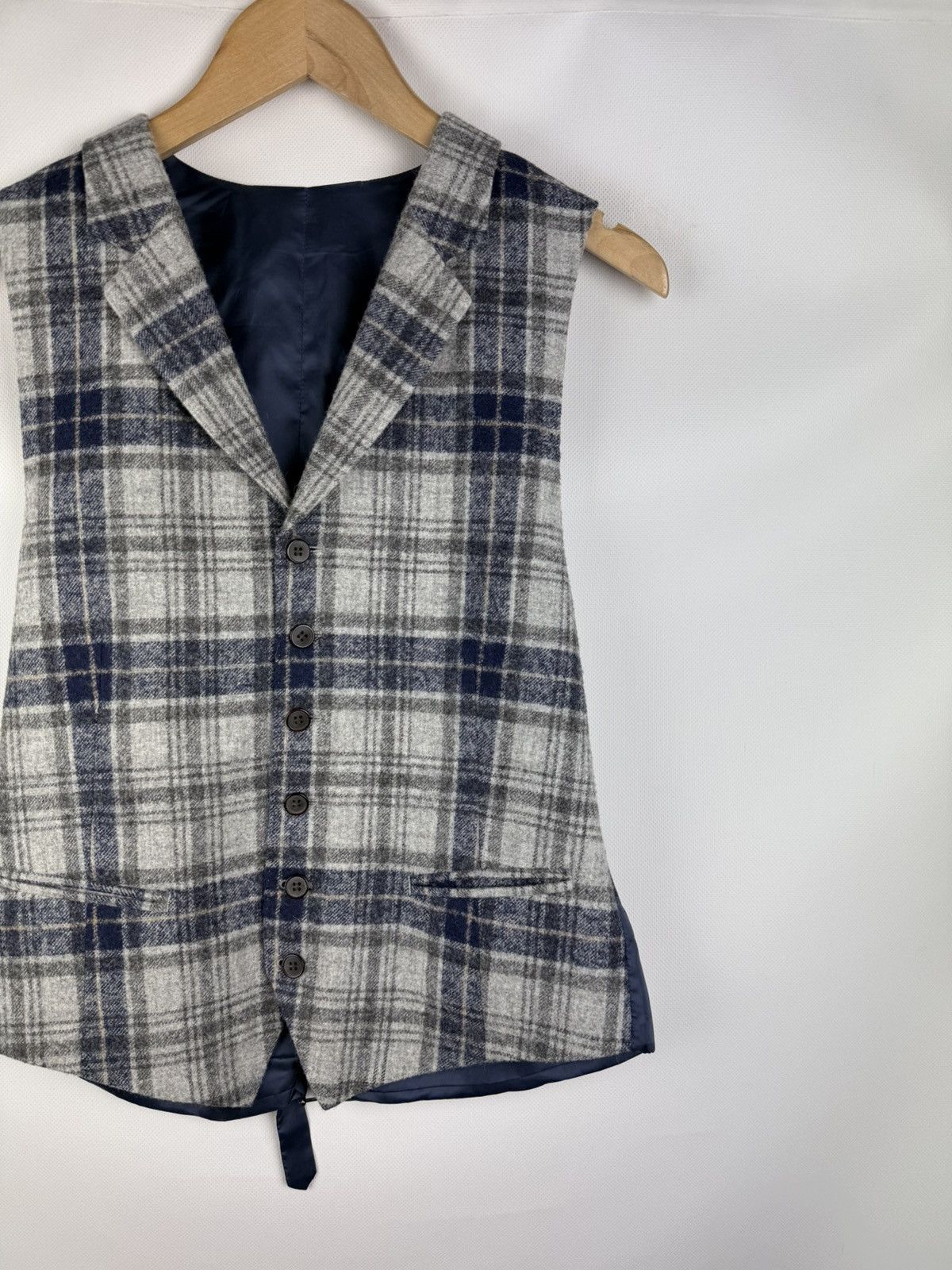 Suitsupply Suitsupply Capetown Men’s Alpaca / Wool Tweed Vest Size 38R - 3 Thumbnail
