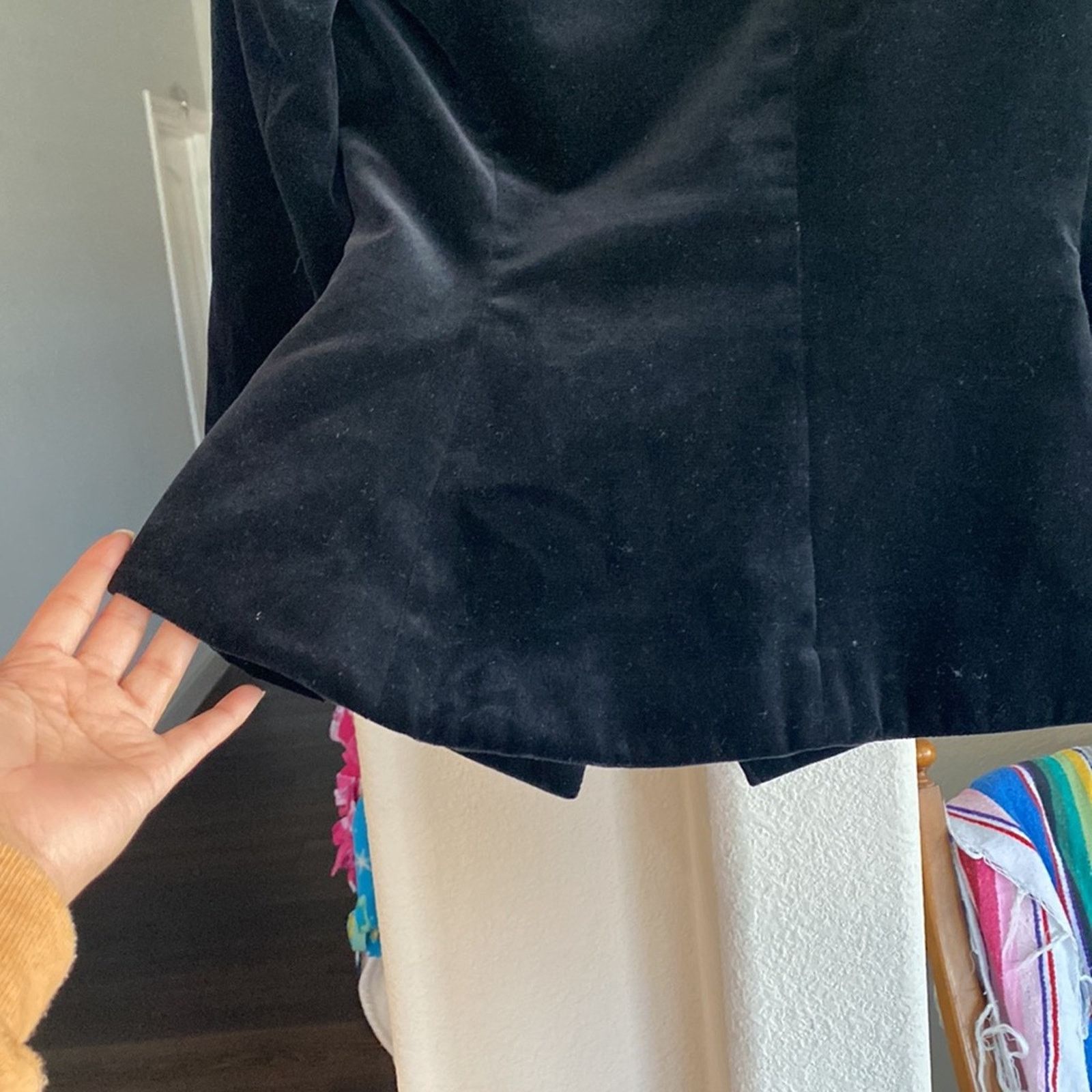 Other Vintage KASPER Velvet fitted blazer shoulder pads size S Size S / US 4 / IT 40 - 9 Thumbnail