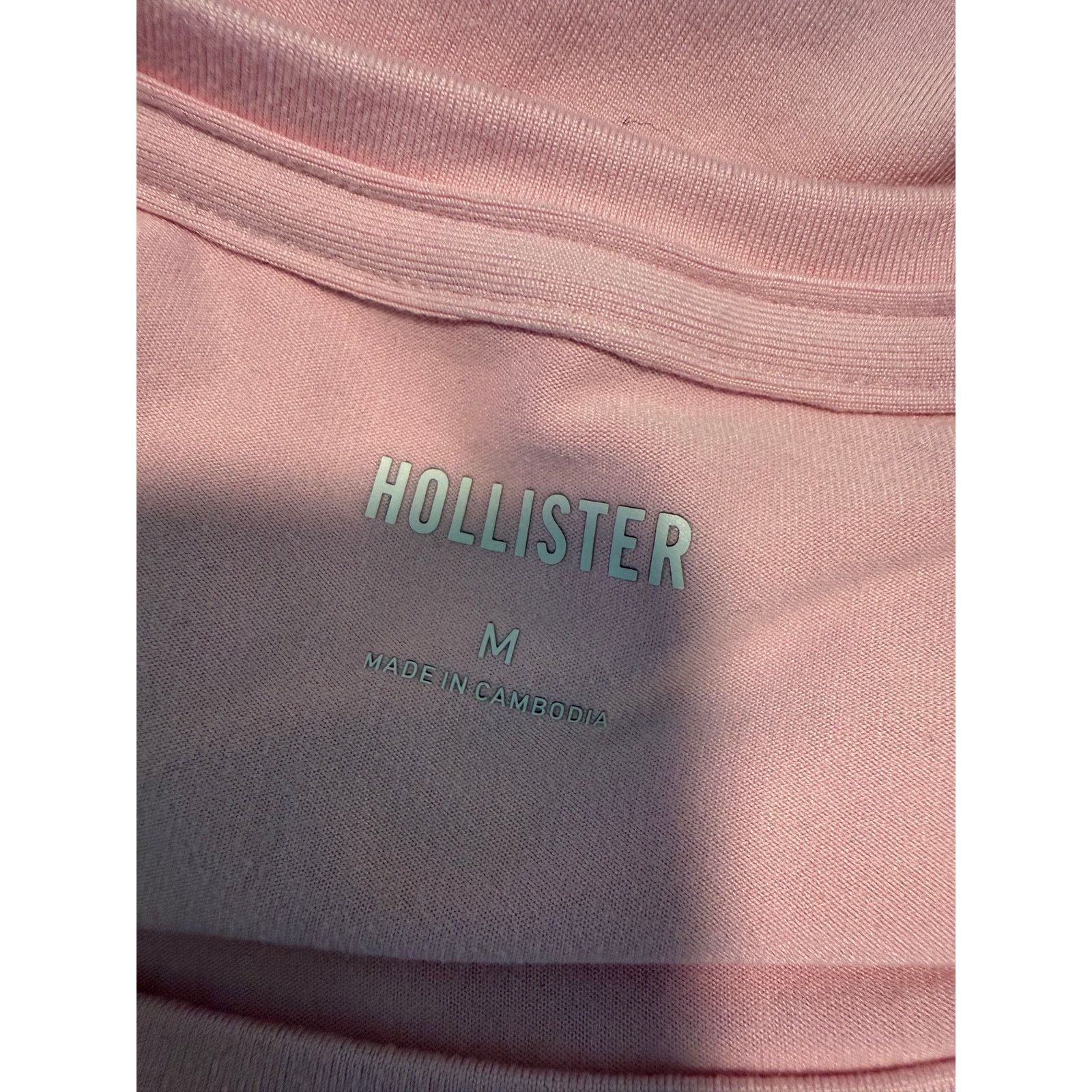 Hollister Hollister Pink Crew Neck T-Shirt Women Short Sleeve M - C019 Size M / US 6-8 / IT 42-44 - 4 Thumbnail