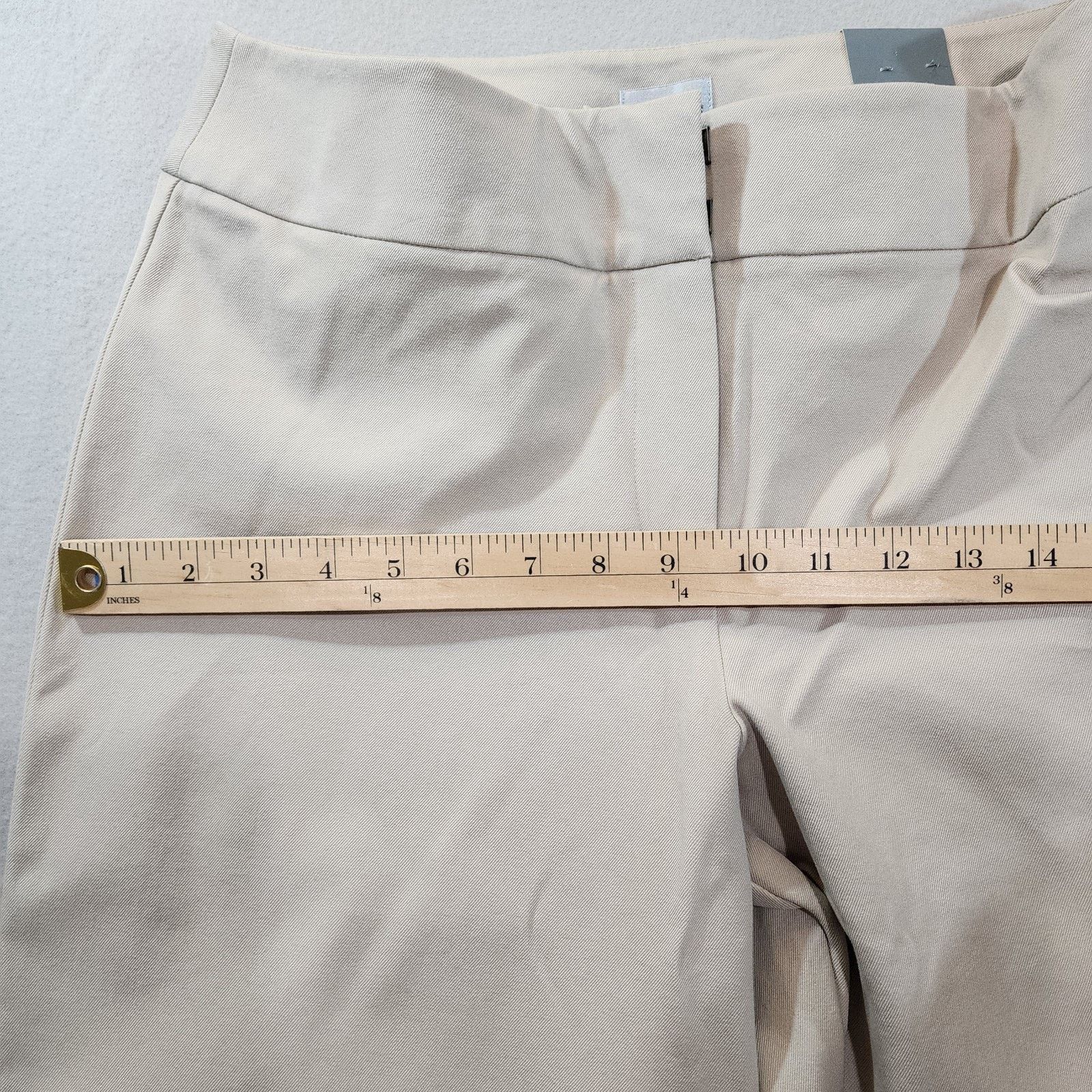 Chicos Chico's Original Straight Leg Trousers Women Size 10 Tan New Size 32" / US 10 / IT 46 - 8 Thumbnail
