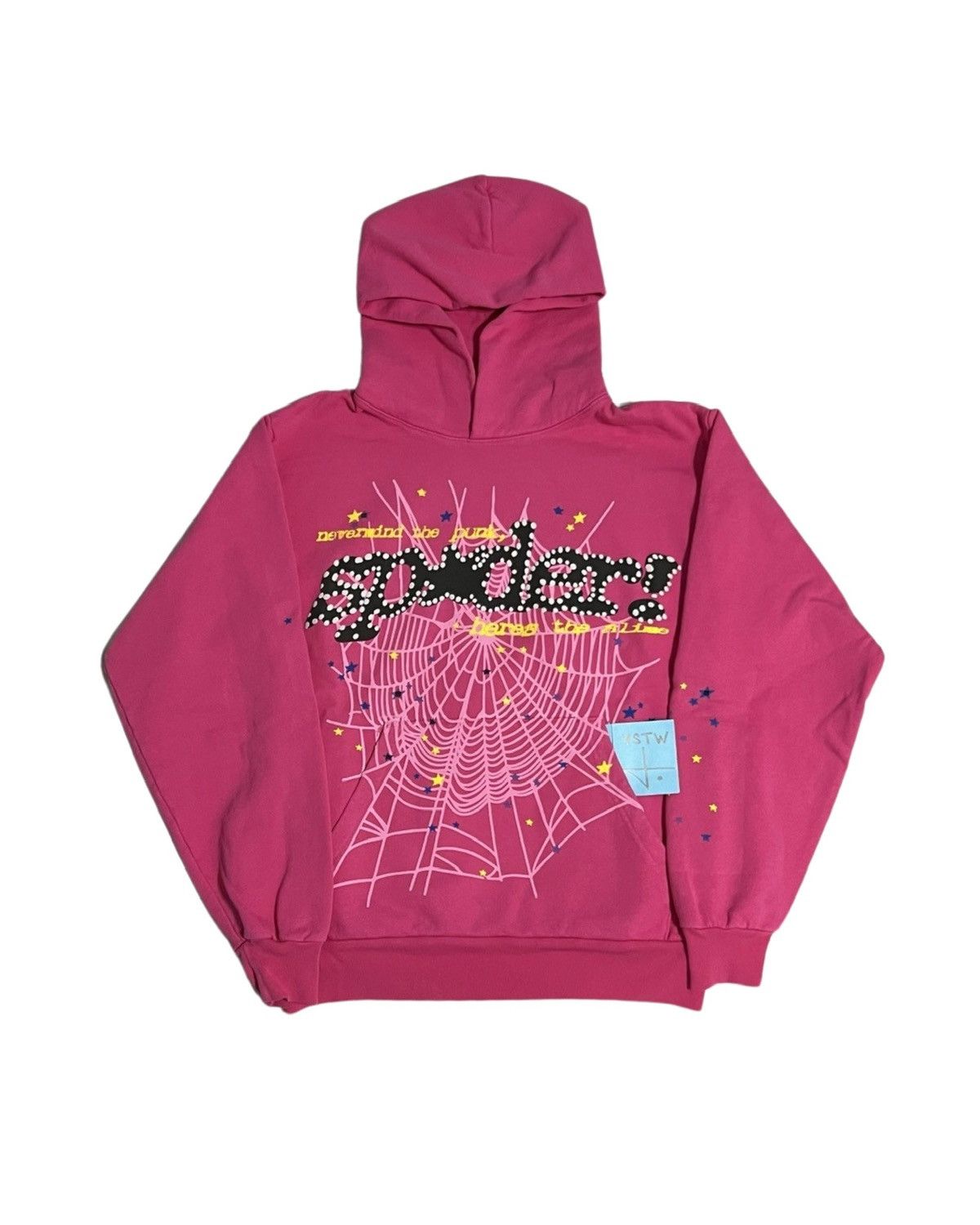 image of Sp5Der Pink Pnk V2 Hoodie (Spider Worldwide), Men's (Size Small)