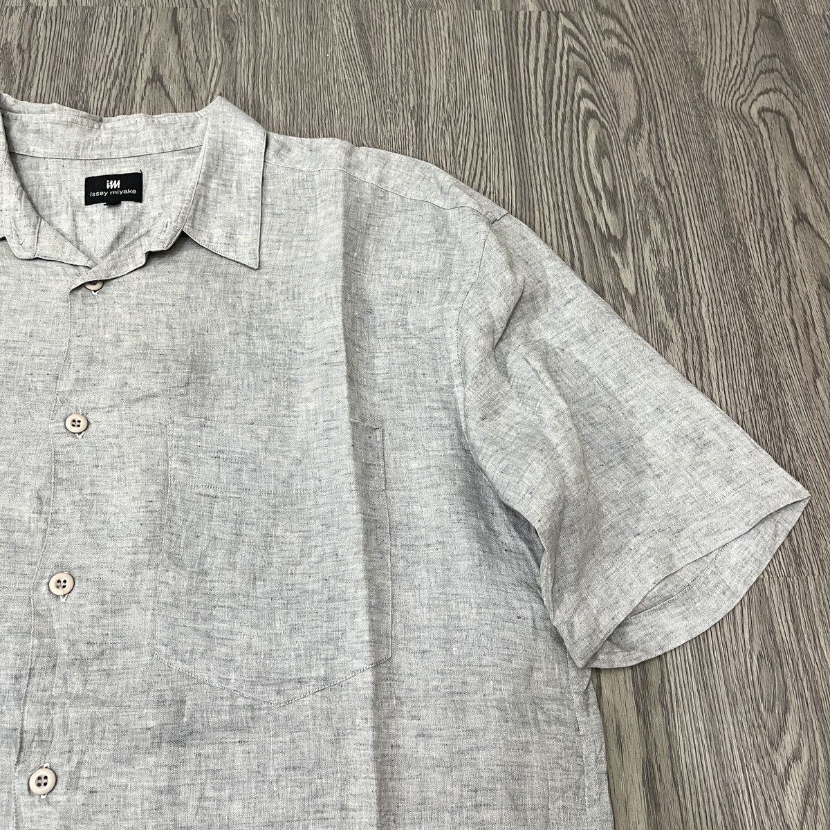 Issey Miyake IM Issey Miyake - Linen Open Collar Shirt Ifsixwasnine Size US L / EU 52-54 / 3 - 3 Thumbnail