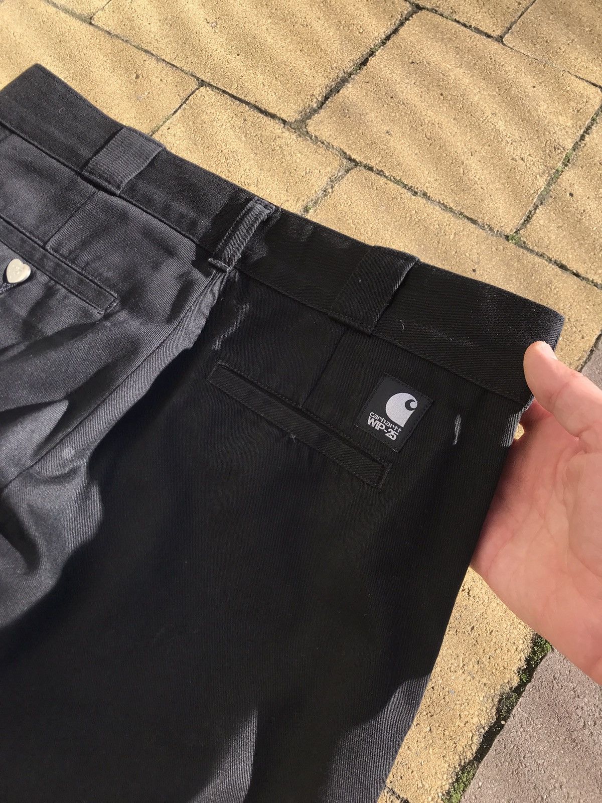 Carhartt × Carhartt Wip × Vintage Vintage Carhartt WIP Master Pants 25 Black Pants XXV Size US 30 / EU 46 - 3 Thumbnail