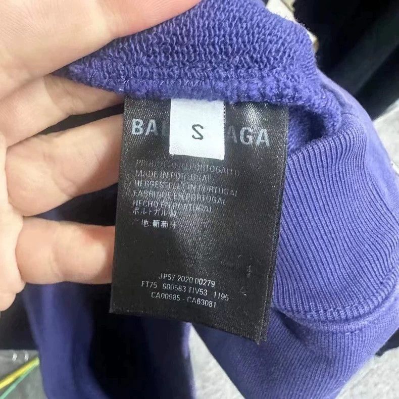Balenciaga Balenciaga Blue Coke Hoodie 2501-Nextarrow Size US S / EU 44-46 / 1 - 4 Thumbnail