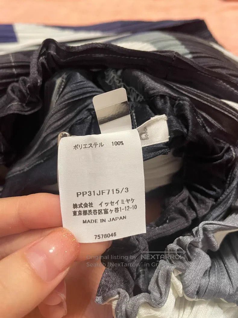 Issey Miyake Issey Miyake size:3 Blue-black Carrot Pants Size 22" - 3 Thumbnail
