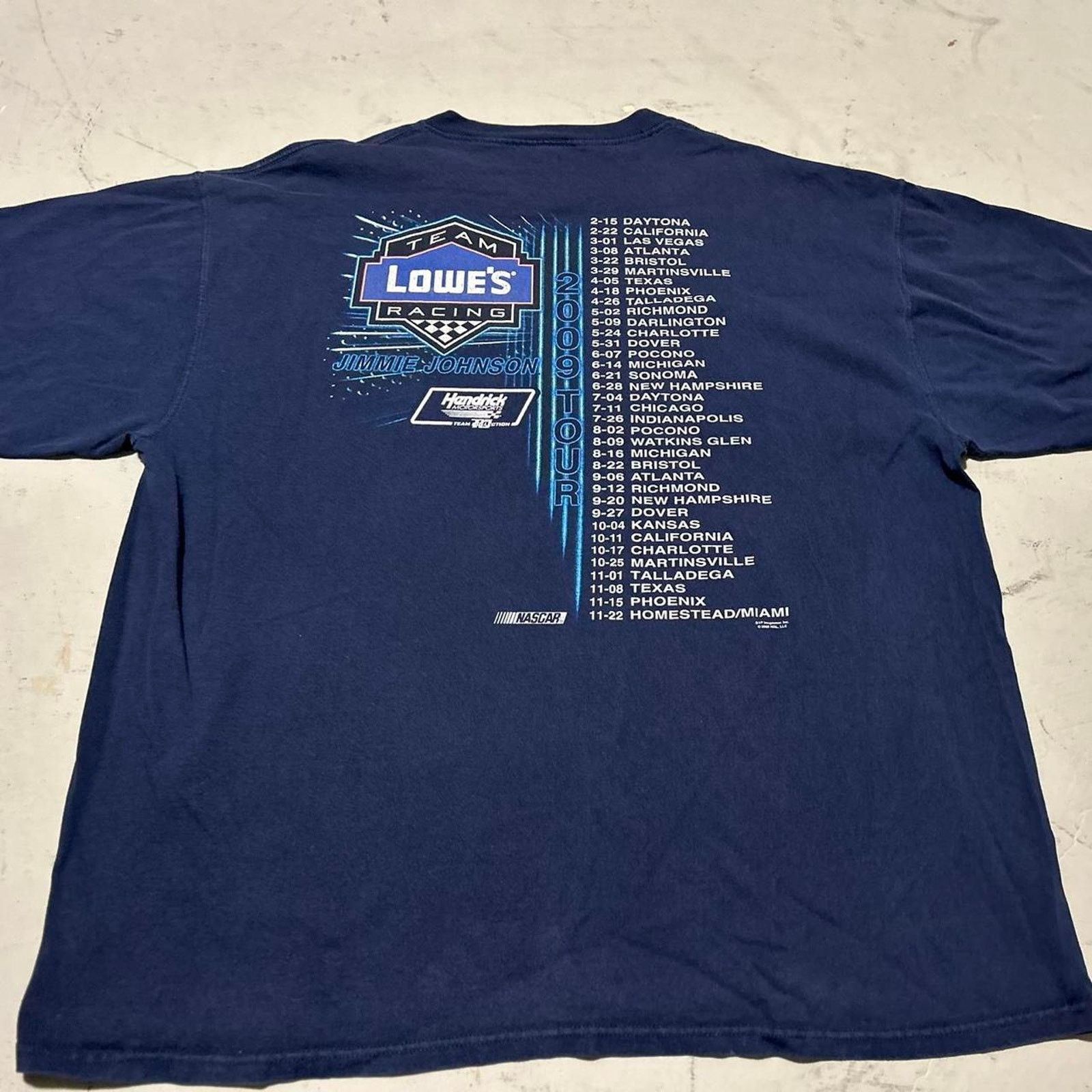 NASCAR Jimmie johnson double sided nascar t shirt Size US XXL / EU 58 / 5 - 4 Thumbnail