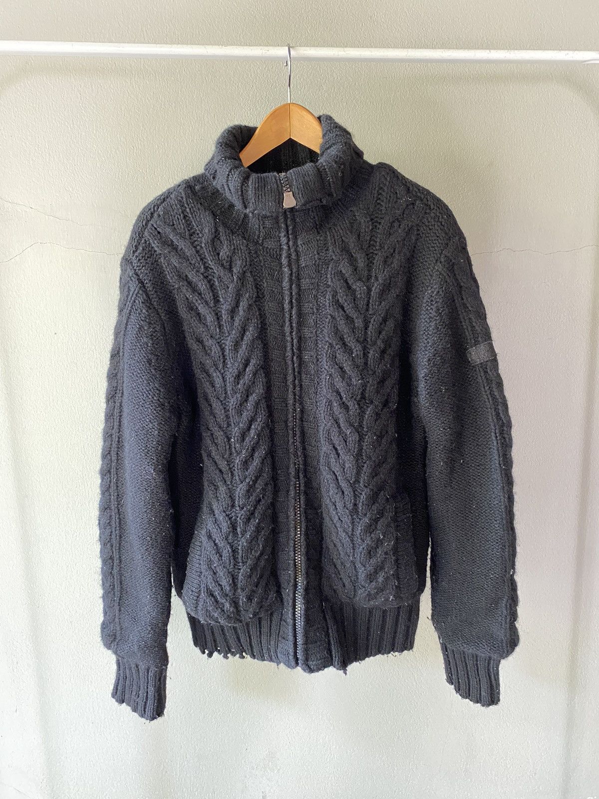Schott SchottⓇ Black Thick Knit Sweater Size US M / EU 48-50 / 2 - 9 Thumbnail