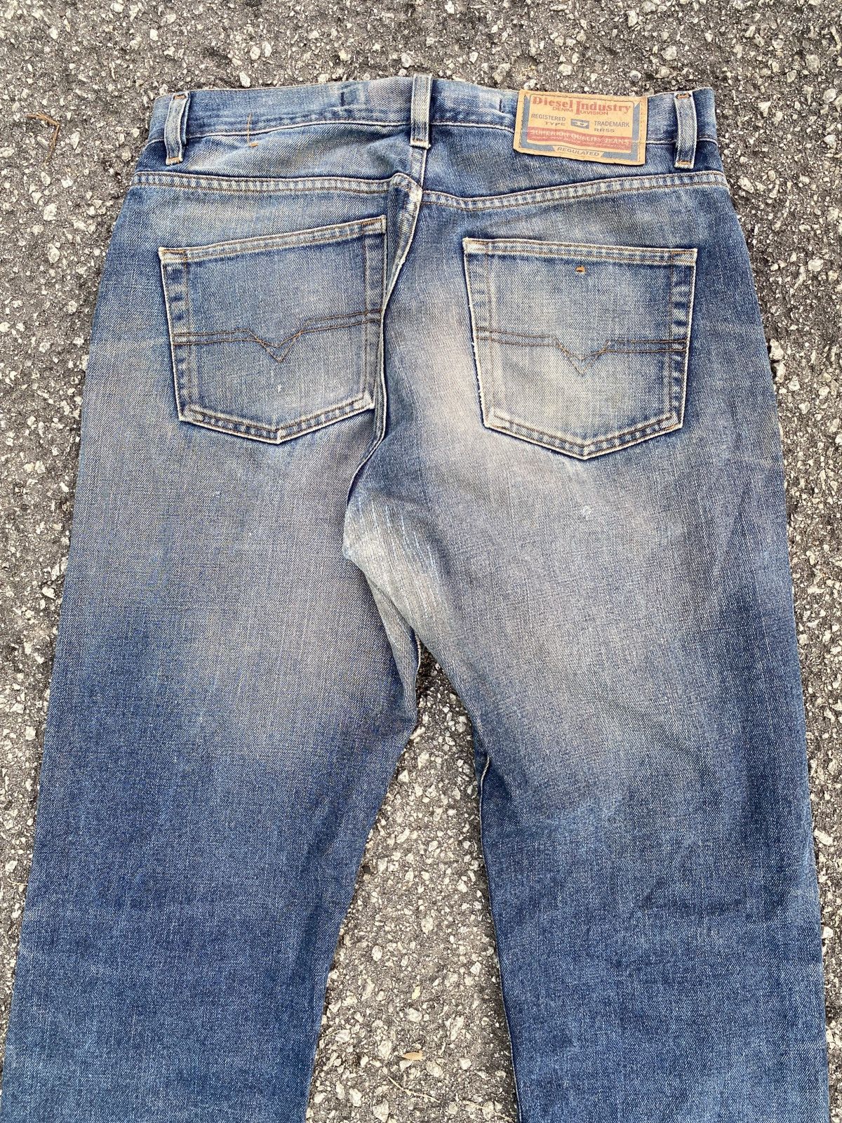 Diesel × Vintage Vintage 90’s Diesel D Blue Washed Distressed Denim Size US 32 / EU 48 - 11 Thumbnail