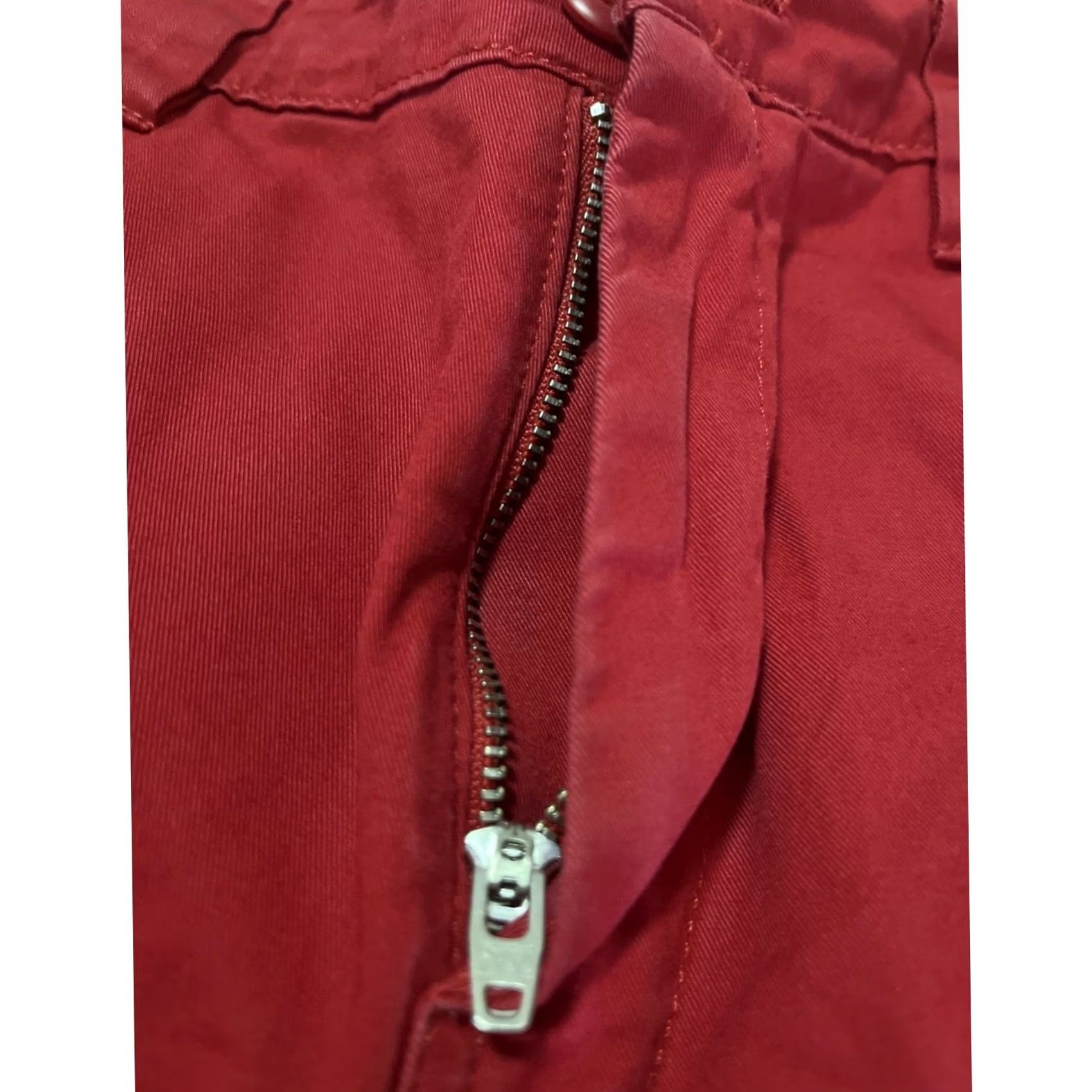 Carhartt Carhartt Relaxed Straight Pants Solid Red Women XS Cotton Zip Workwear Casual/Workwear Accessories 24 waist Regular Size 26" / US 2 / IT 38 - 3 Thumbnail