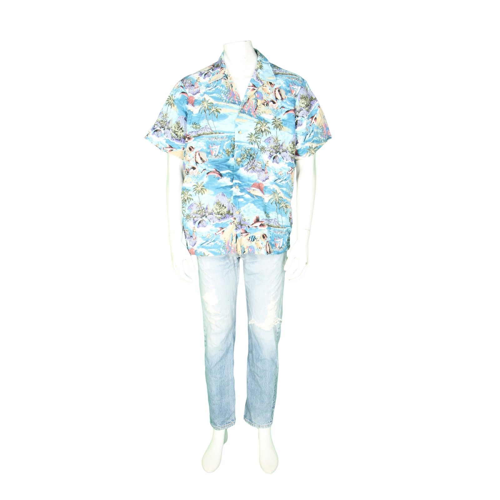 Other Vintage RJC Compaq Scene Spear Fishing Fish Hawaiian Shirt Size US XL / EU 56 / 4 - 2 Thumbnail