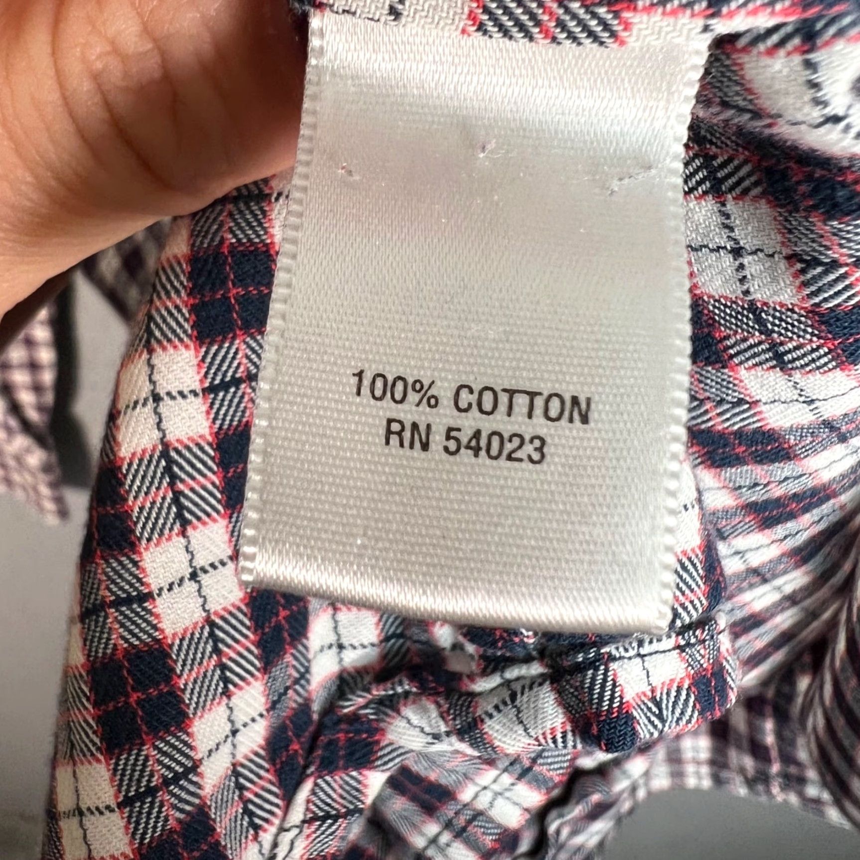 Banana Republic VINTAGE Banana Republic Shirt Plaid 100% Cotton Button-Down Womens Small Red Long Sleeve Collared Womens Size S / US 4 / IT 40 - 4 Thumbnail