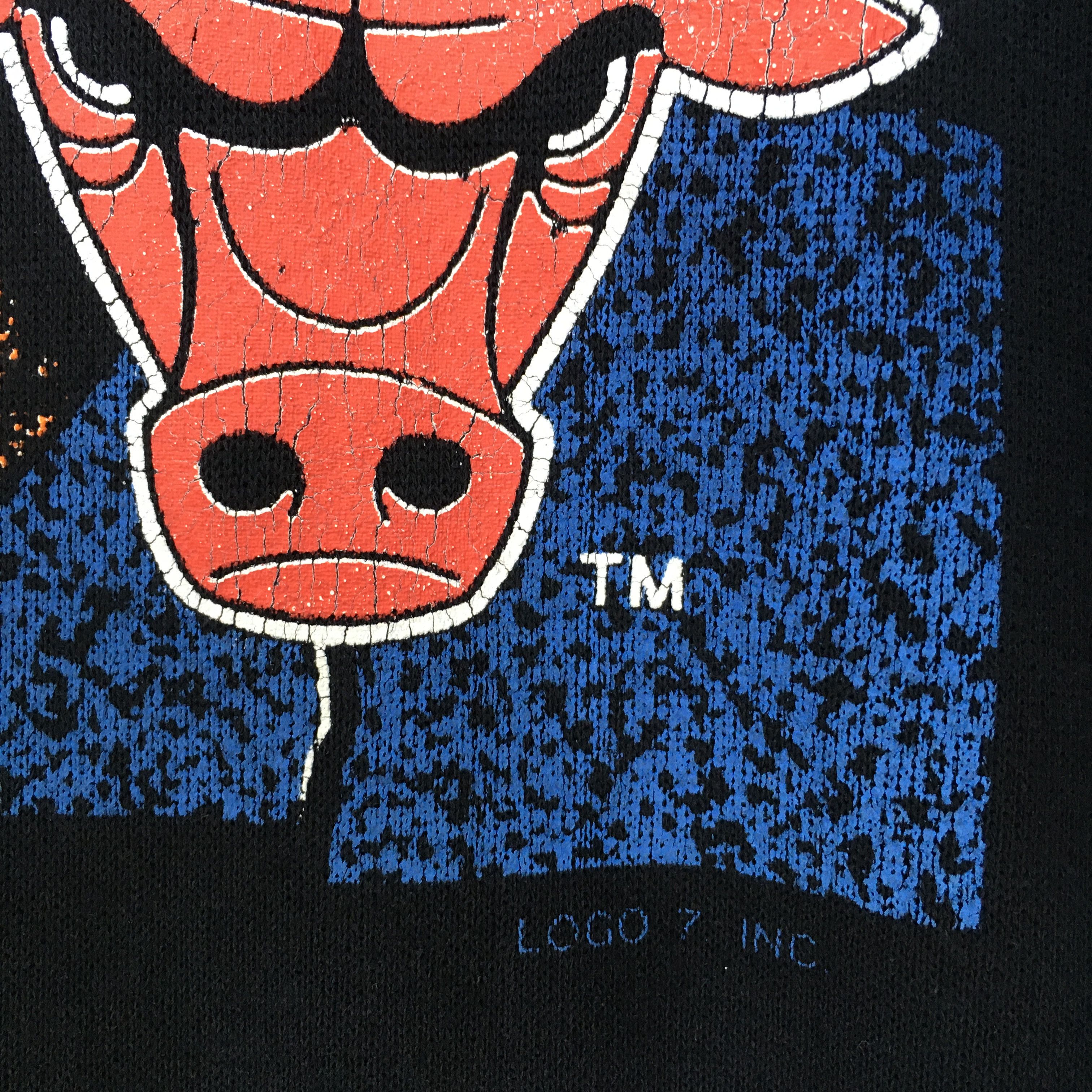 NBA × Vintage Vintage 90s Chicago Bulls Sweatshirt NBA Basketball Size US XL / EU 56 / 4 - 5 Thumbnail