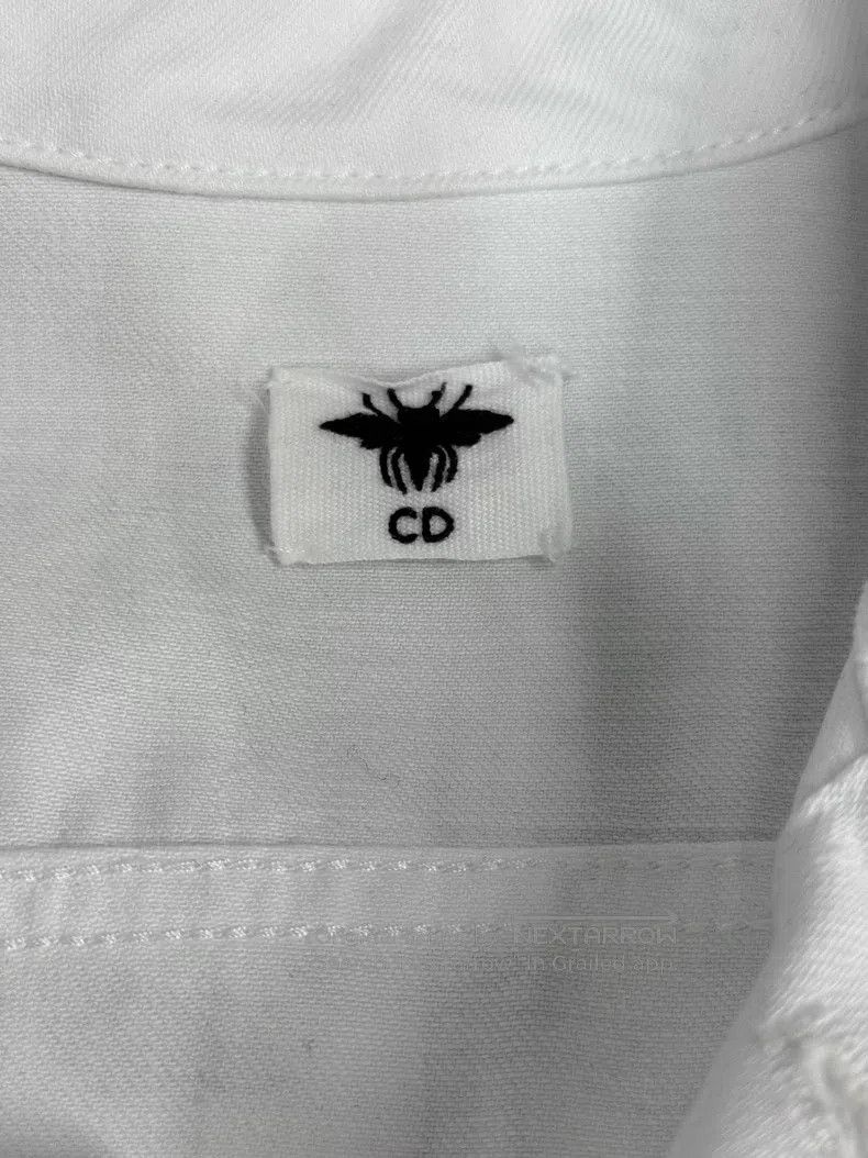 Dior Dior White denim back embroidered eight-pointed nautical d Size XS / US 0-2 / IT 36-38 - 4 Thumbnail