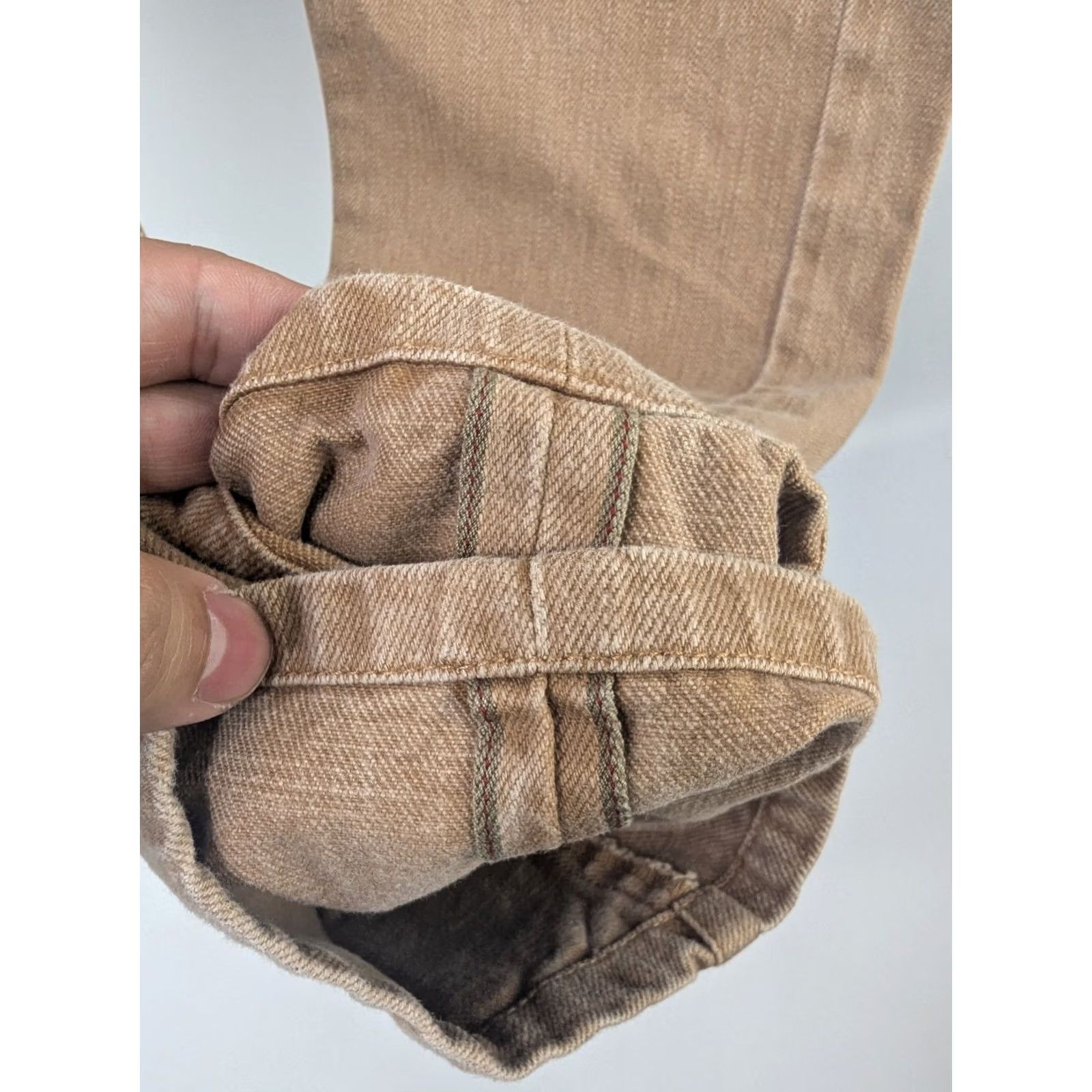 Taylor Stitch Taylor Stitch Jeans Slim Sand Tan Selvedge Denim Mens 34 Brown Cotton 5-Pocket Design Straight Mid Rise Vintage No Size US 34 / EU 50 - 5 Thumbnail
