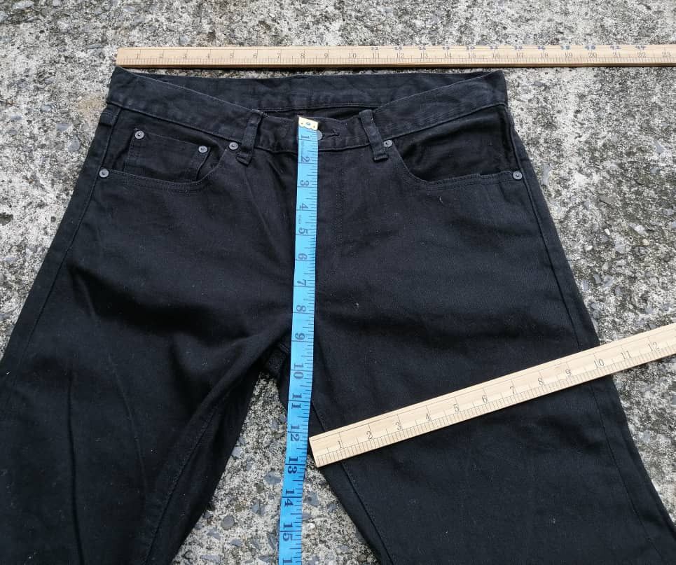 Uniqlo Uniqlo Selvedge Black Denim Jeans Size US 32 / EU 48 - 3 Thumbnail