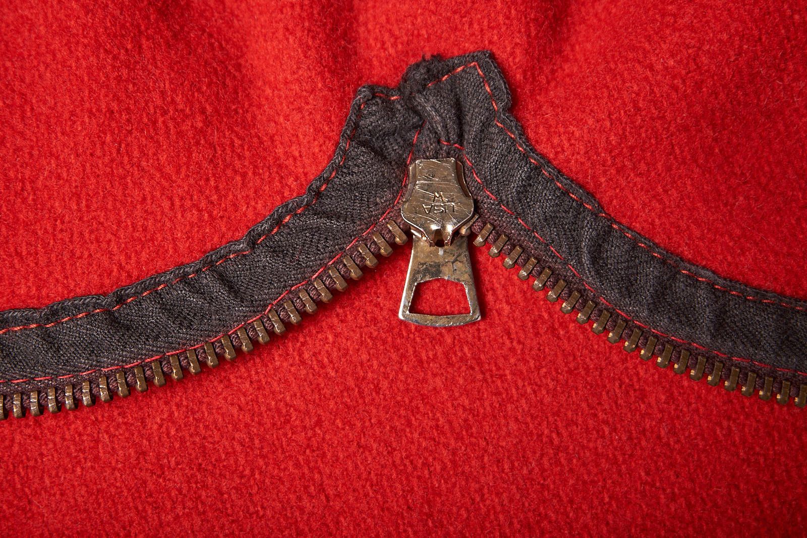 Vintage 1950s-60s Vintage Red Car Hunting Letterman Coat Size US M / EU 48-50 / 2 - 7 Thumbnail
