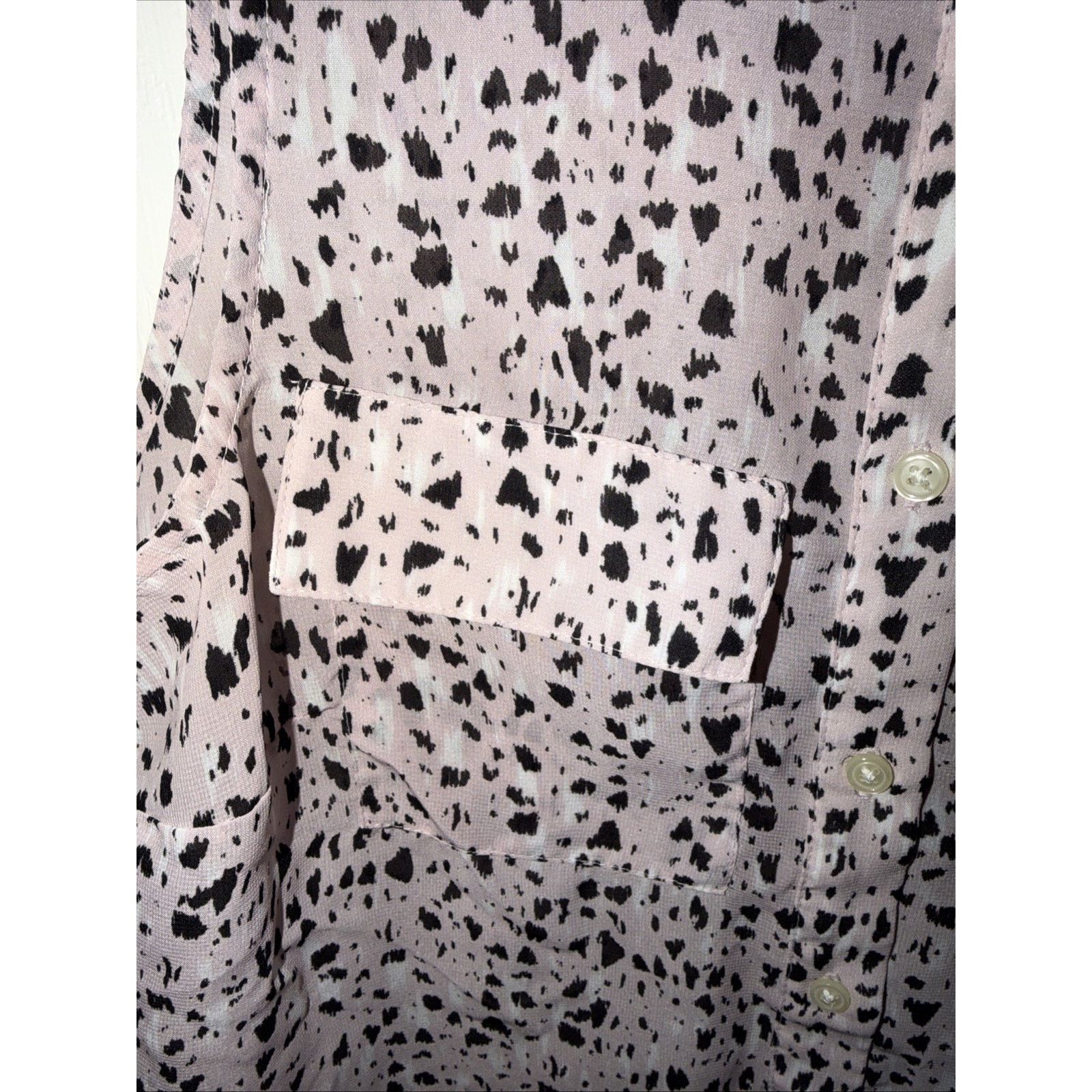 Banana Republic Banana Republic Women Pink XS Sleeveless Top Spotted Print Size XS / US 0-2 / IT 36-38 - 6 Thumbnail