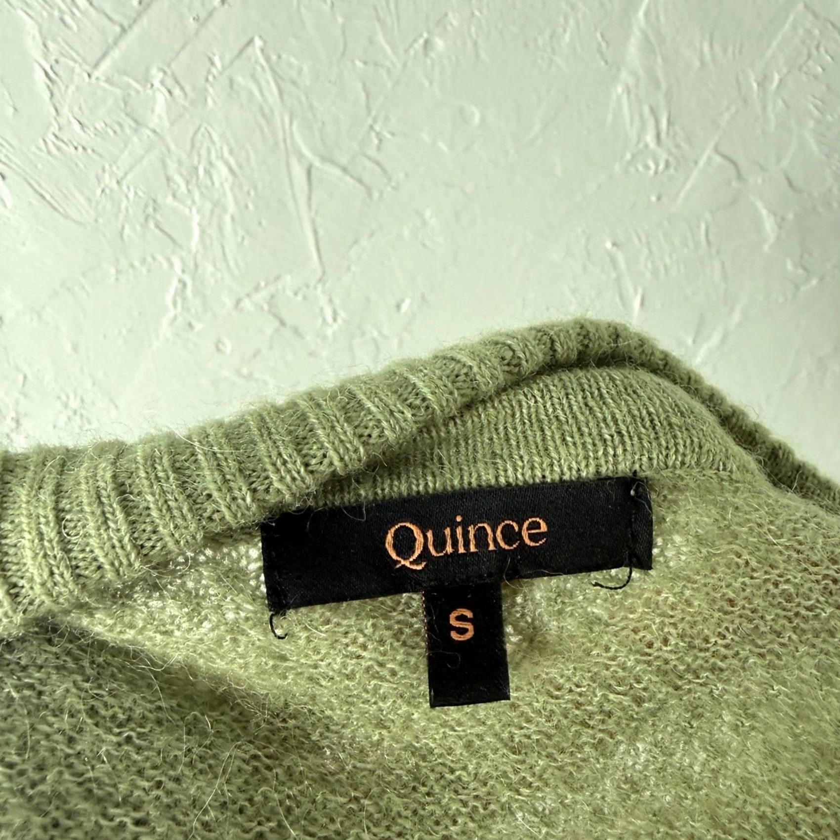 Quince Quince Women's Sweater S Crew Neck Alpaca Wool Knit Solid Green Long Sleeve Pullover Regular Size Small XS? Size S / US 4 / IT 40 - 5 Thumbnail