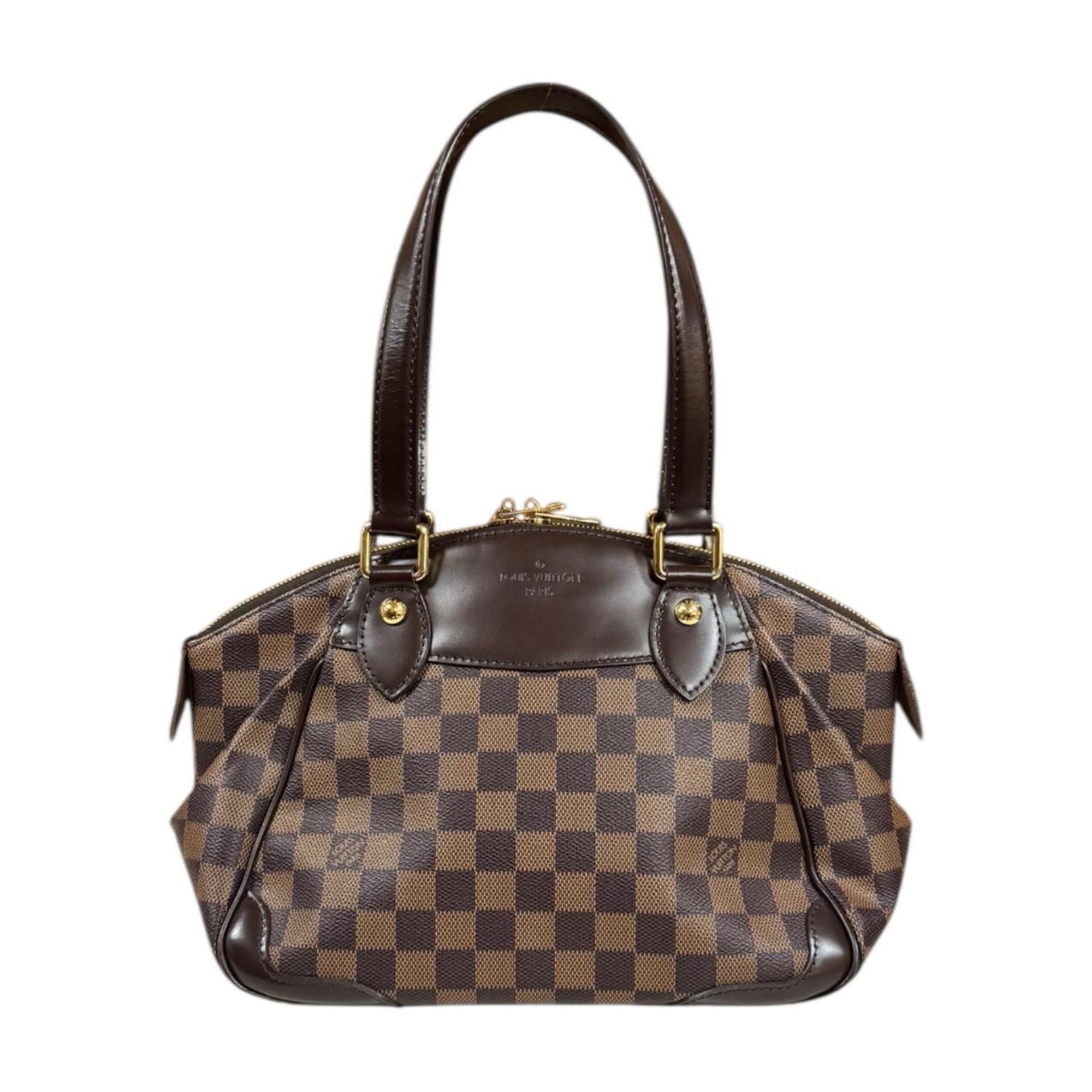 Louis Vuitton Verona PM Damier Handbag Canvas N41117 Brown Women's LOUIS VUITTON