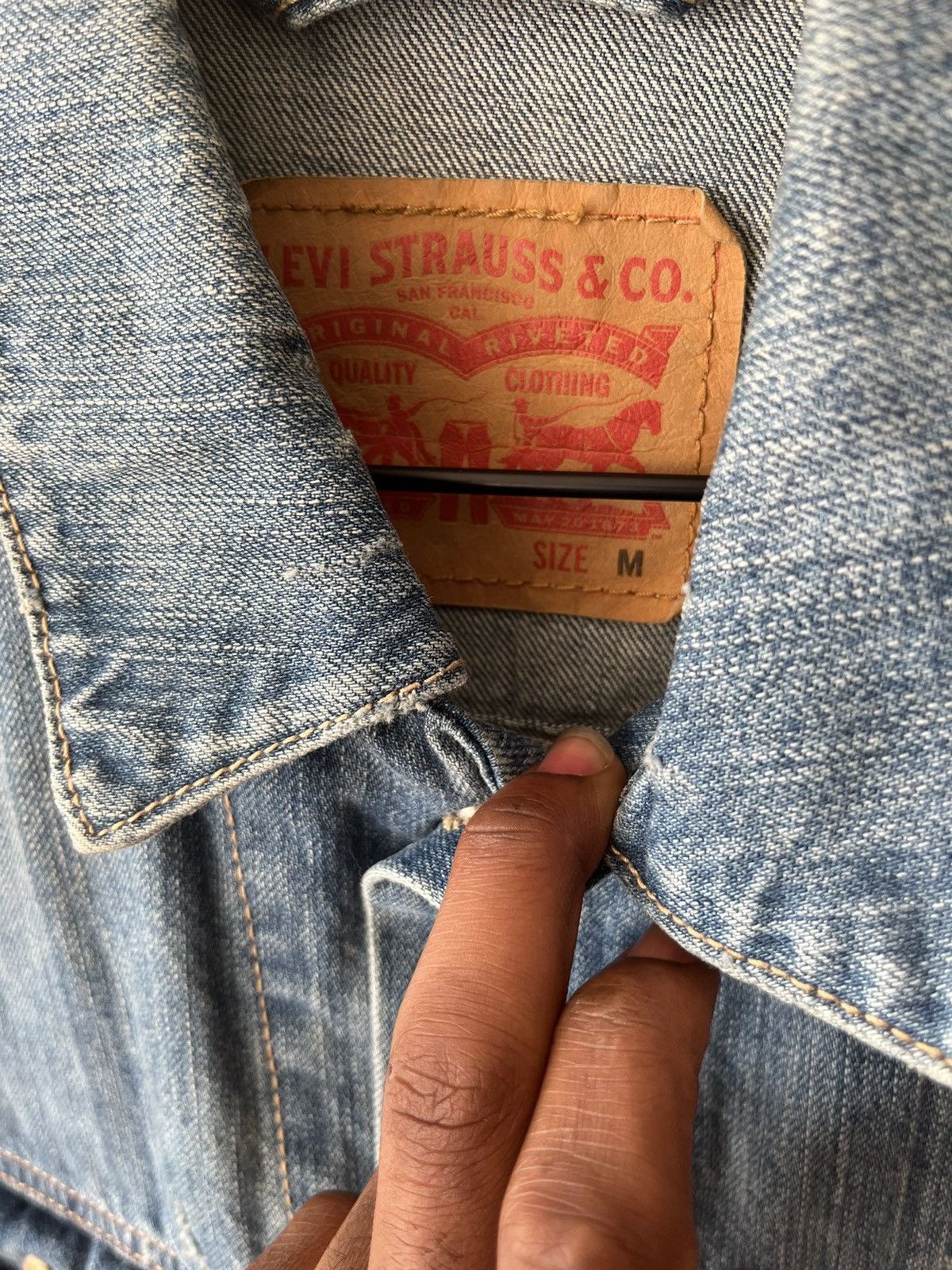 Levi's Grunge Denim Levi Jacket Medium Size US M / EU 48-50 / 2 - 6 Thumbnail