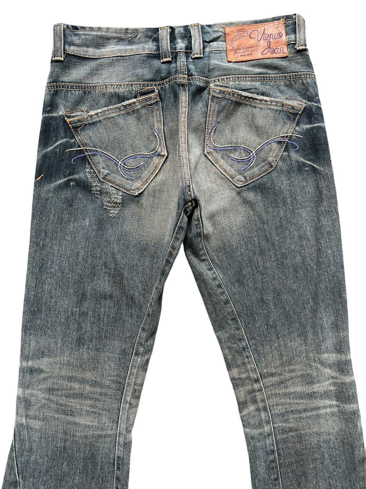 Edwin Edwin Vienus Distressed Bootcut Denim Flare Jeans 31x34 Size US 31 - 5 Thumbnail