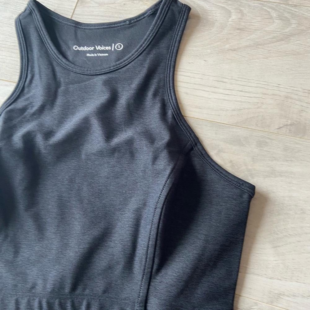 Outdoor Voices Outdoor Voices Charcoal Black Athena Crop Top Size S / US 4 / IT 40 - 4 Thumbnail