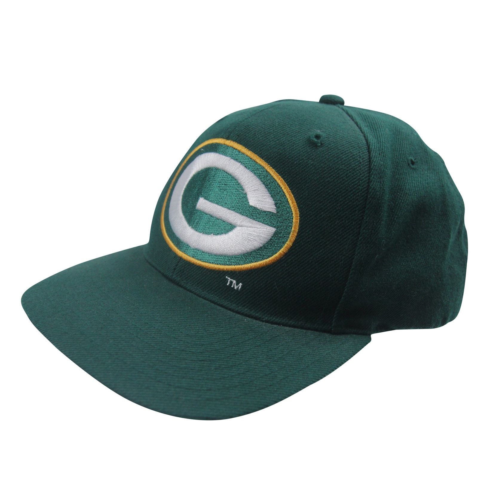 NFL × Vintage Vintage Green Bay Packers Spellout Snapback Hat Size ONE SIZE - 1 Thumbnail