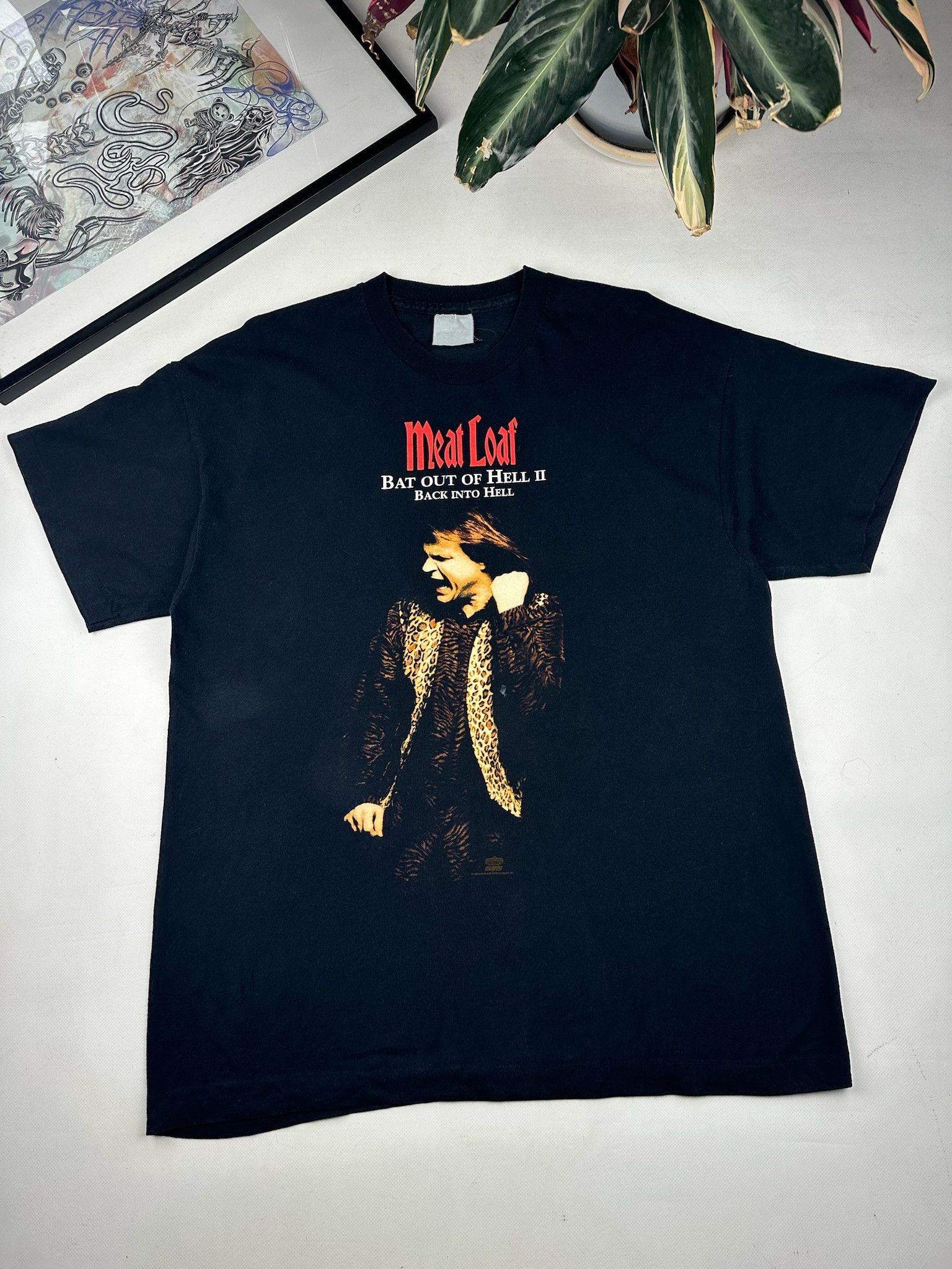 Band Tees Vintage Meatloaf Band T shirt Size US XL / EU 56 / 4 - 2 Thumbnail