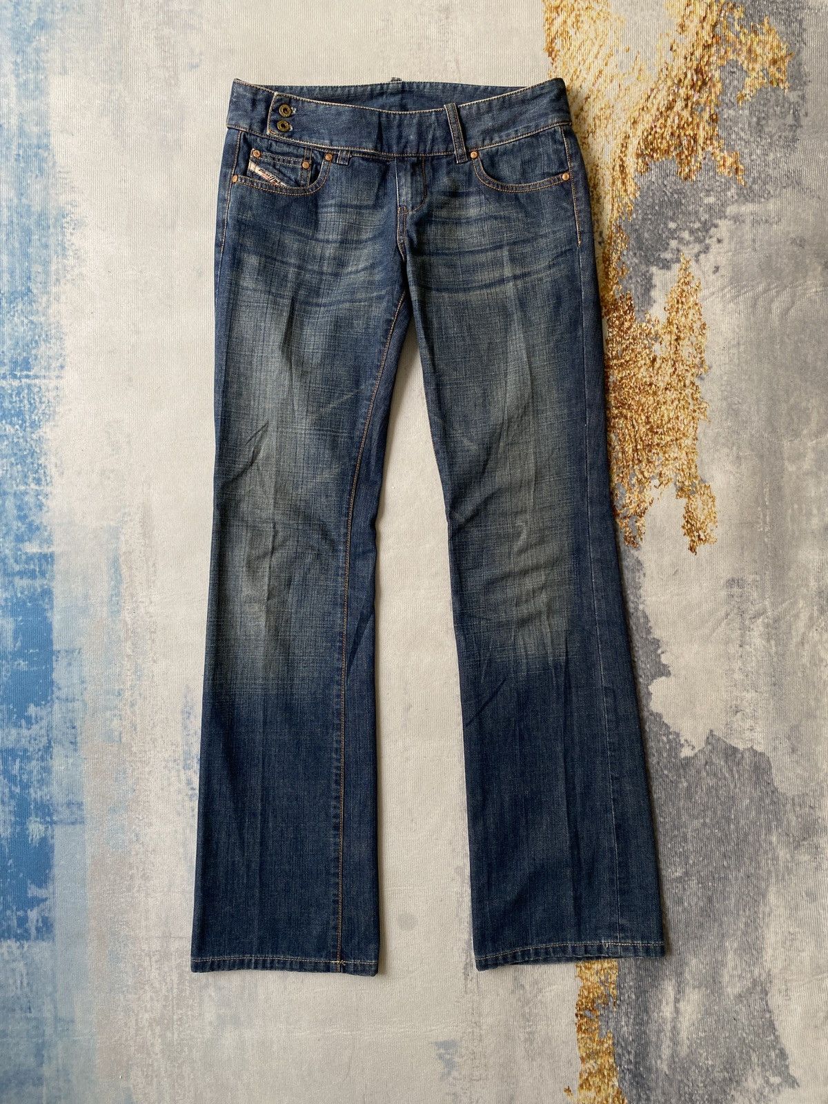 Diesel Vintage Diesel Low Rise Flare Blue Faded Denim Size US 28 / EU 44 - 2 Thumbnail