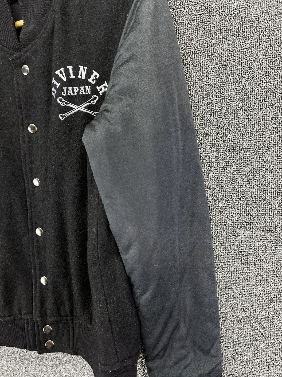 Japanese Brand Vintage Diviner Japan Skull Punk Varsity Jacket Size M / US 6-8 / IT 42-44 - 16 Thumbnail