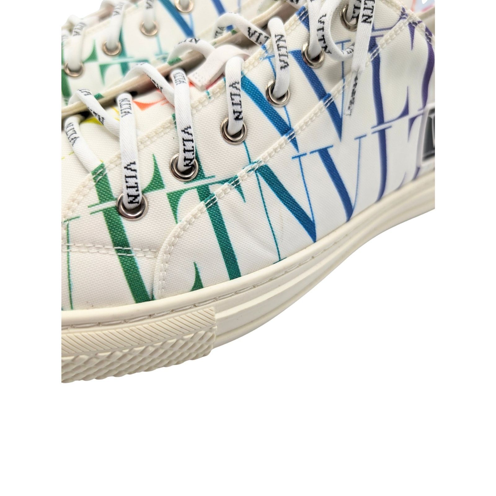 Valentino Valentino White Rainbow Giggies VLTN Sneakers Men Size 43 Size US 10 / EU 43 - 7 Thumbnail