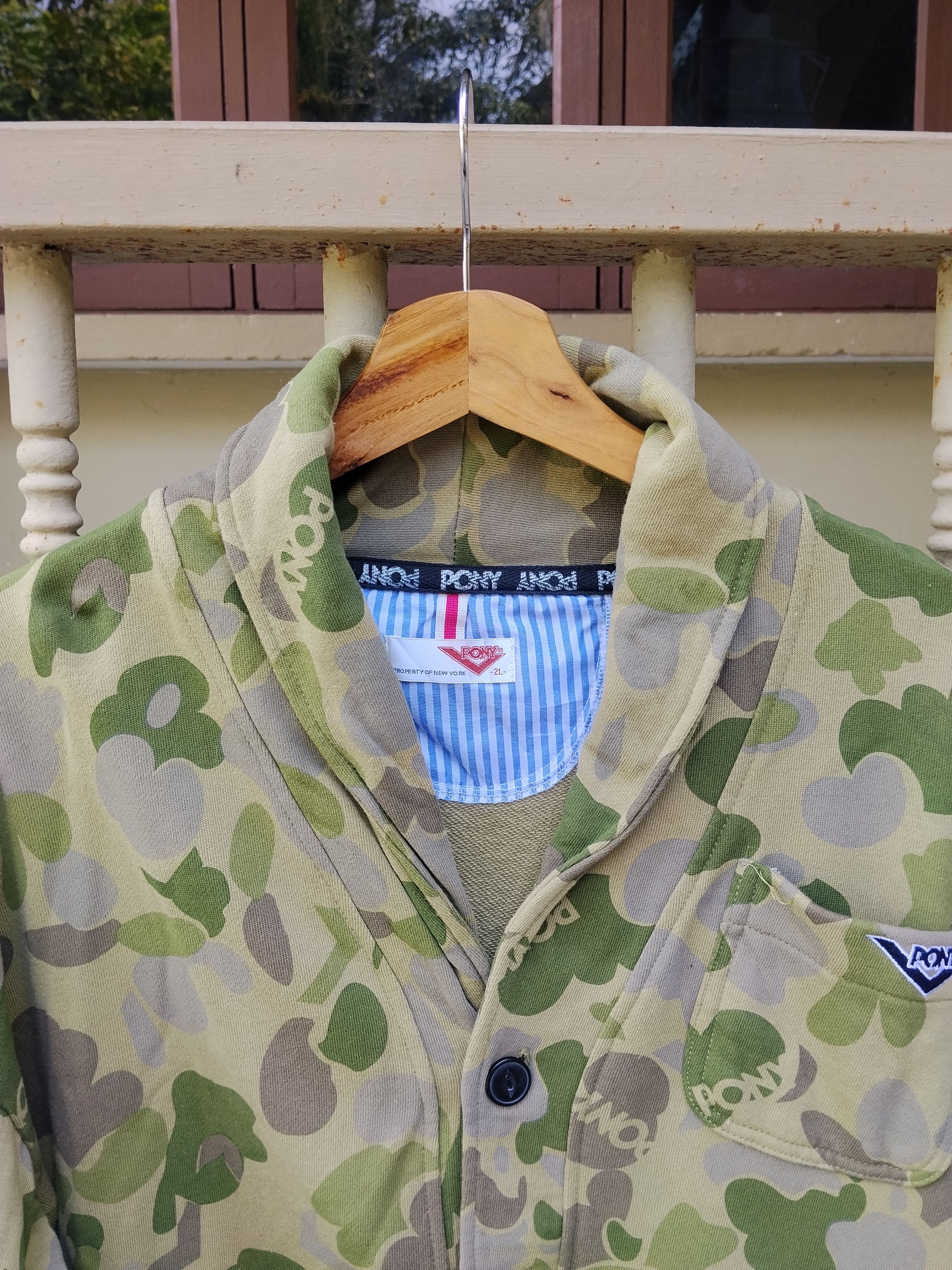 PONY Vintage Pony Camouflage Cardigan Size US XL / EU 56 / 4 - 3 Thumbnail