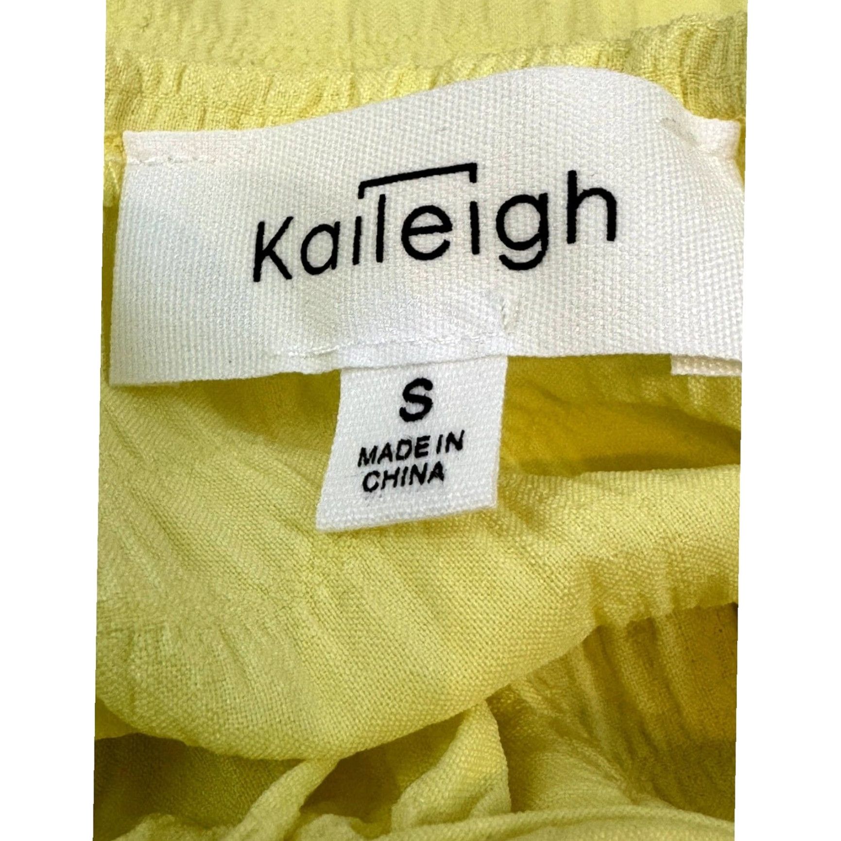 Vintage Kaileigh Blouse Women’s S Yellow Sleeveless Top Ruffled Strap Casual Party/Cocktail Travel 90 Size S / US 4 / IT 40 - 3 Thumbnail